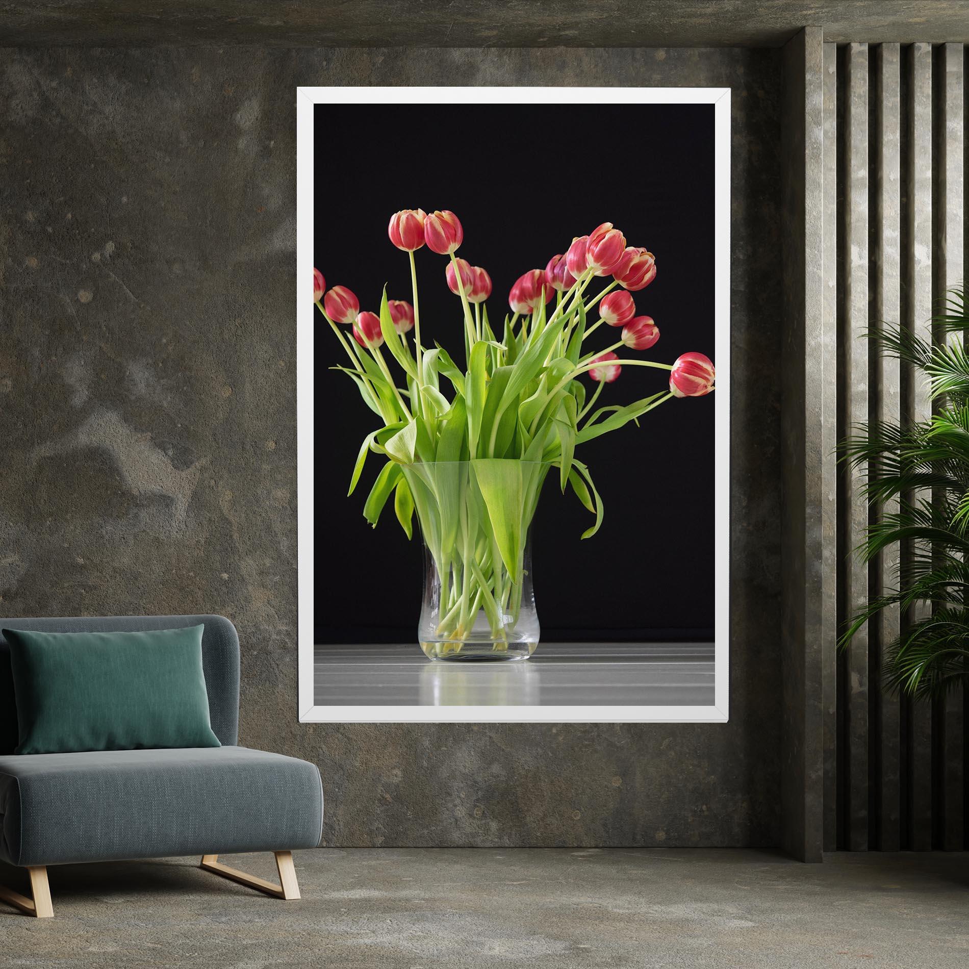 Vászonkép Tiny Tulips Vase mockup 7