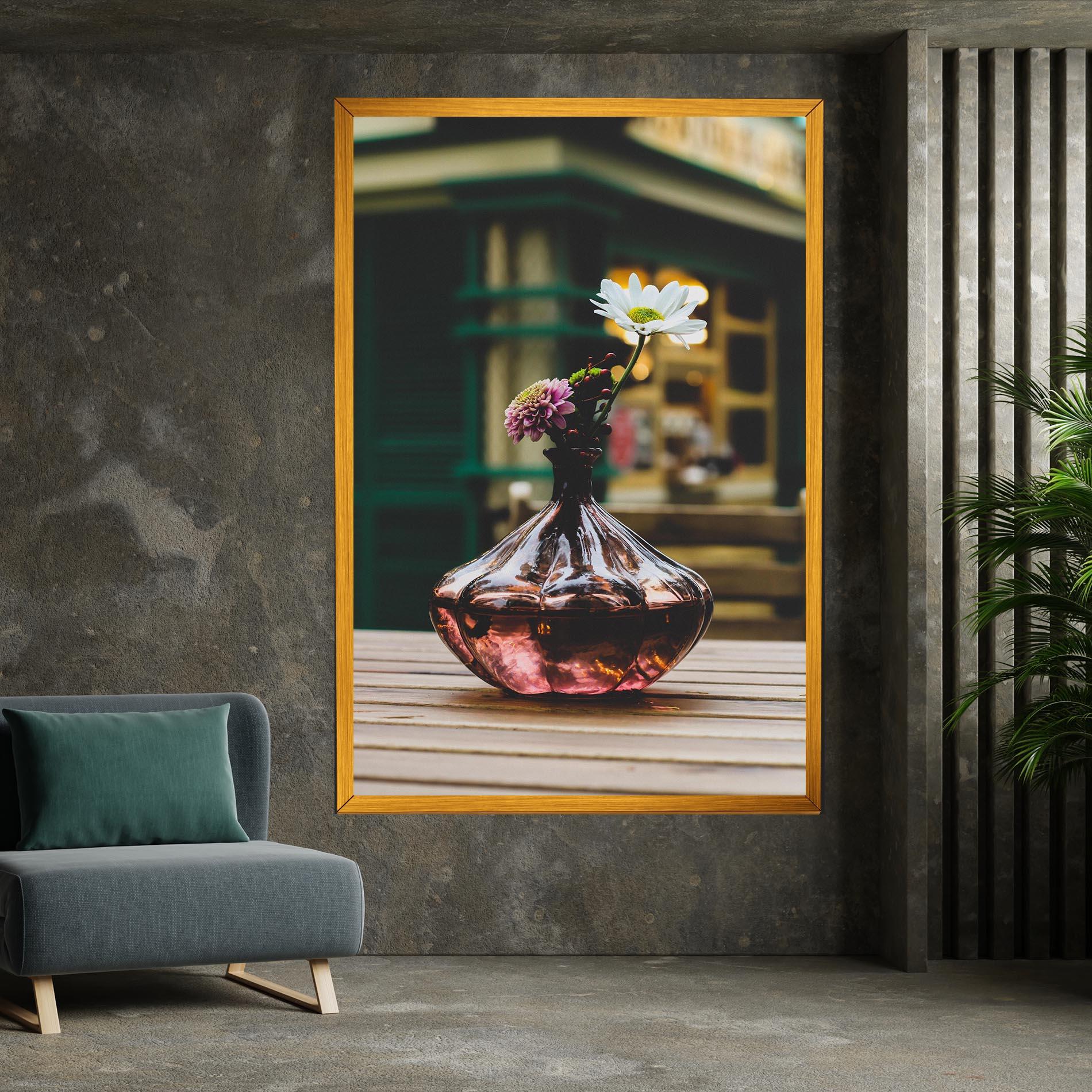 Vászonkép Pink Vase Flower mockup 7