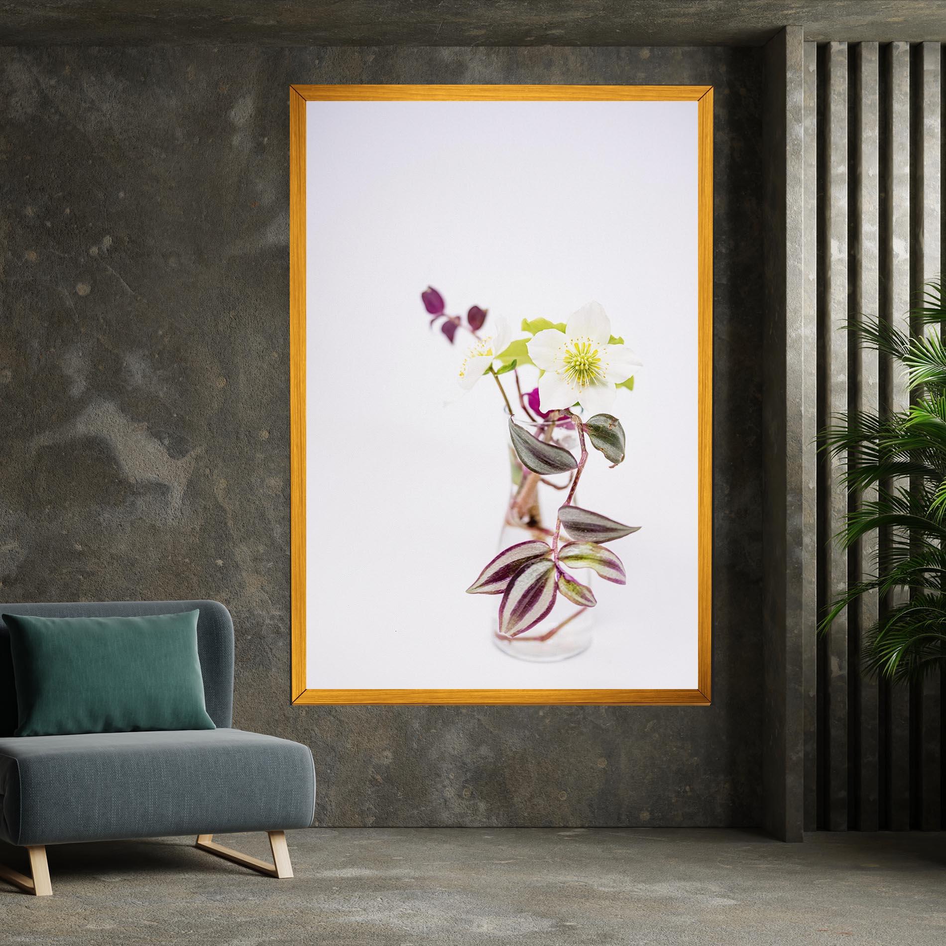 Vászonkép Pretty Leaf Vase mockup 7