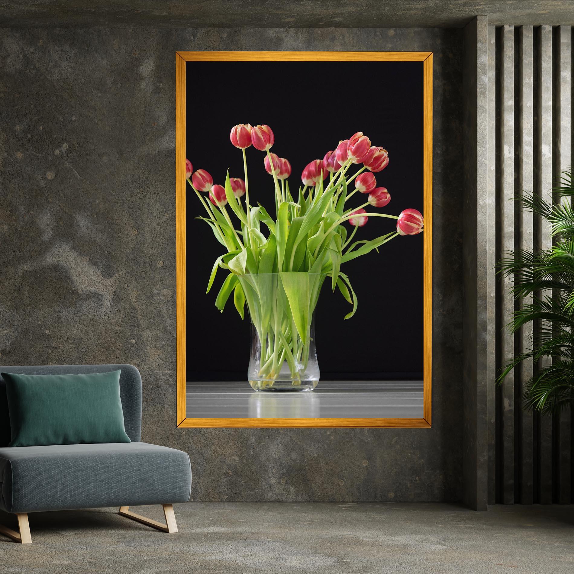 Vászonkép Tiny Tulips Vase mockup 7