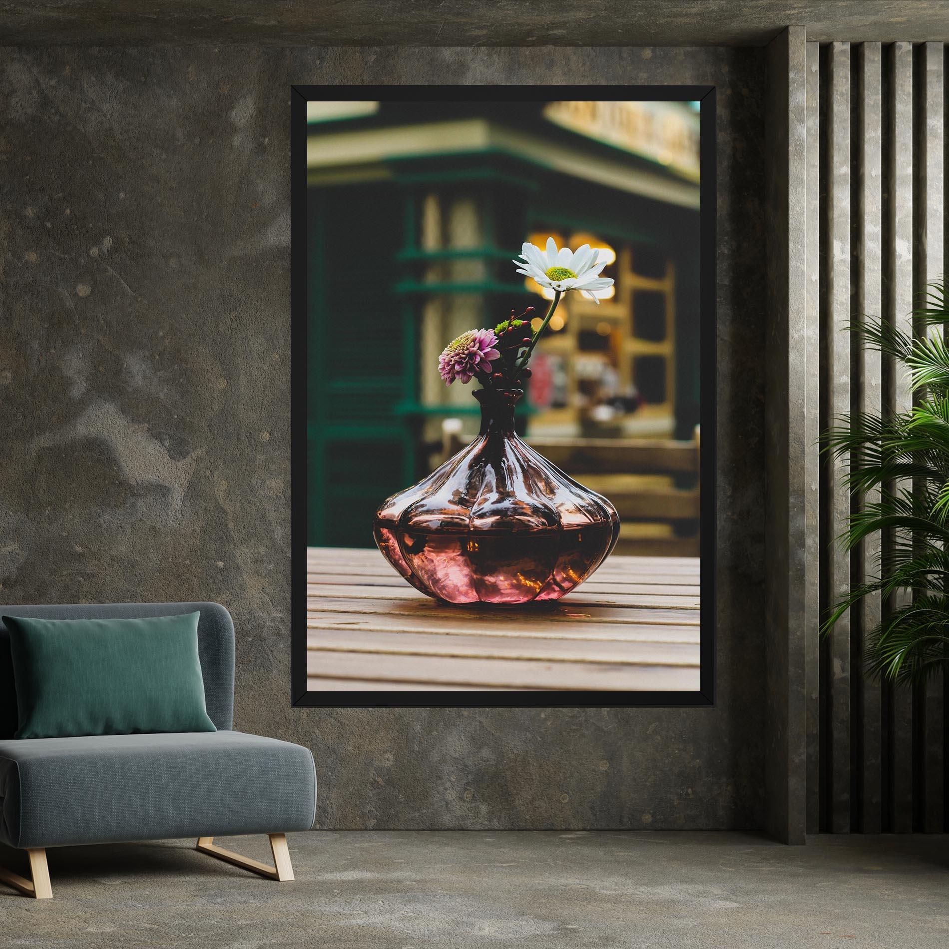 Vászonkép Pink Vase Flower mockup 7