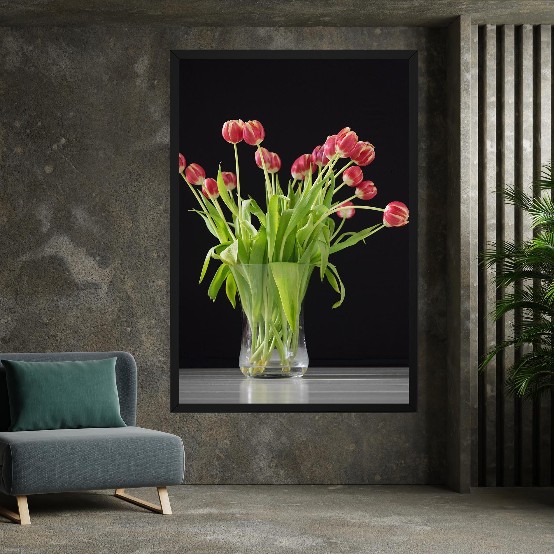 Vászonkép Tiny Tulips Vase mockup 7