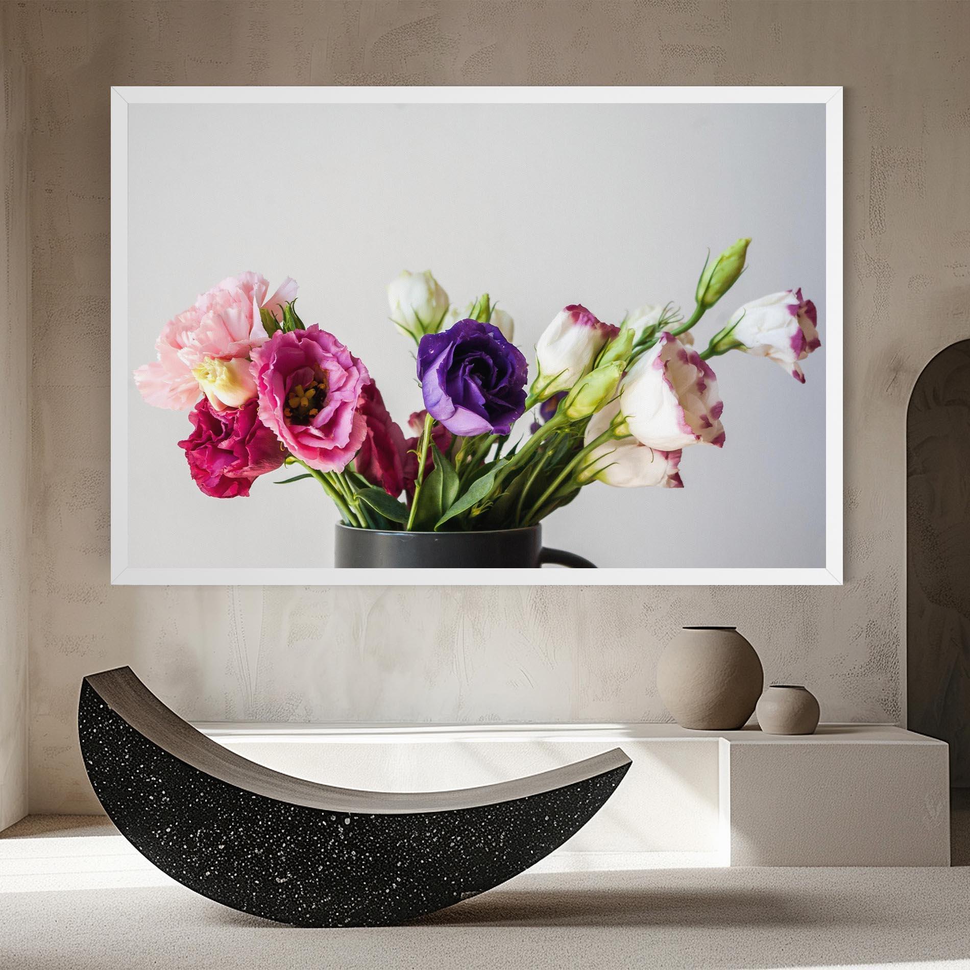 Vászonkép Flowers In Vase mockup 8