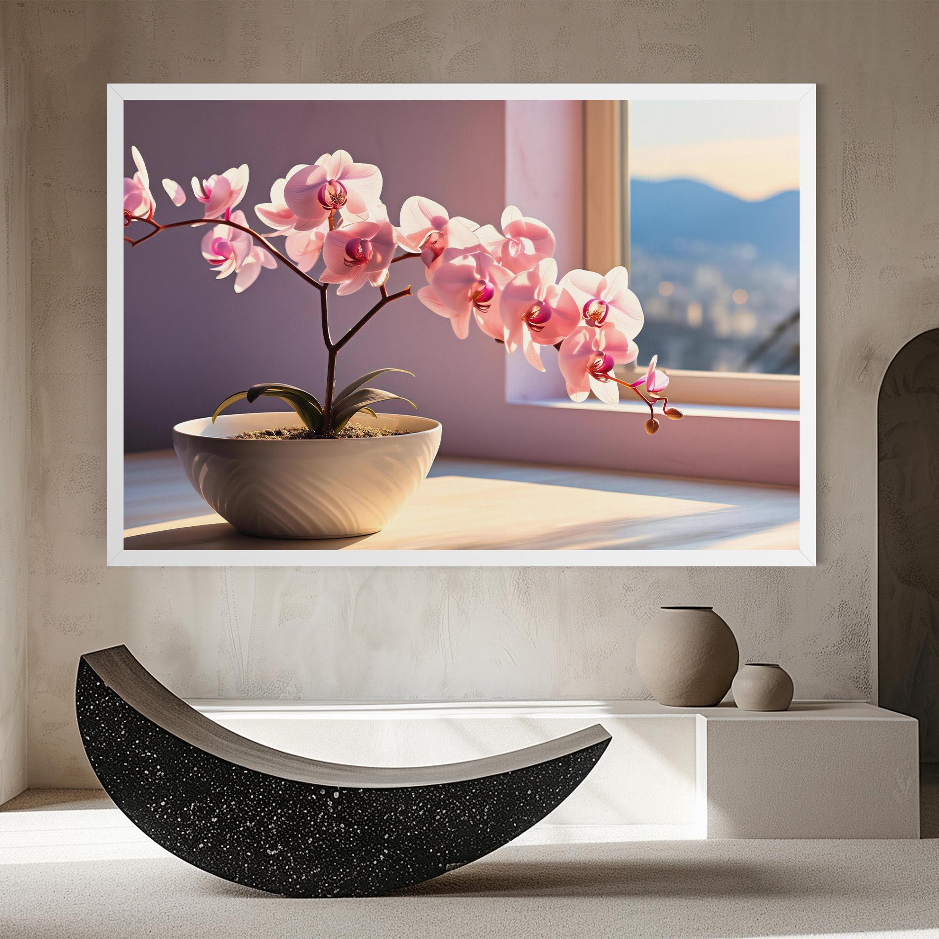 Vászonkép Window Vase mockup 8