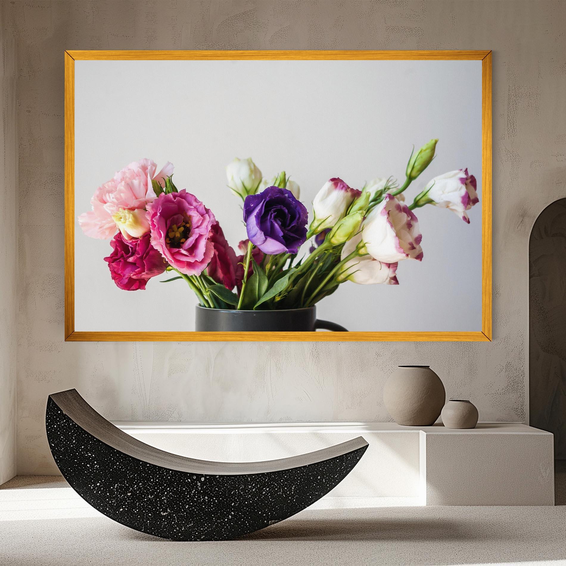 Vászonkép Flowers In Vase mockup 8