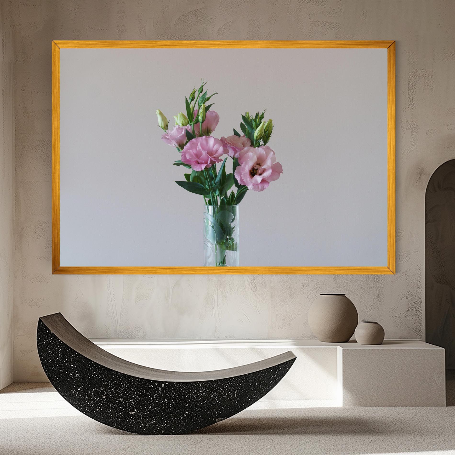 Pretty Pink Flower Vase mockup 8