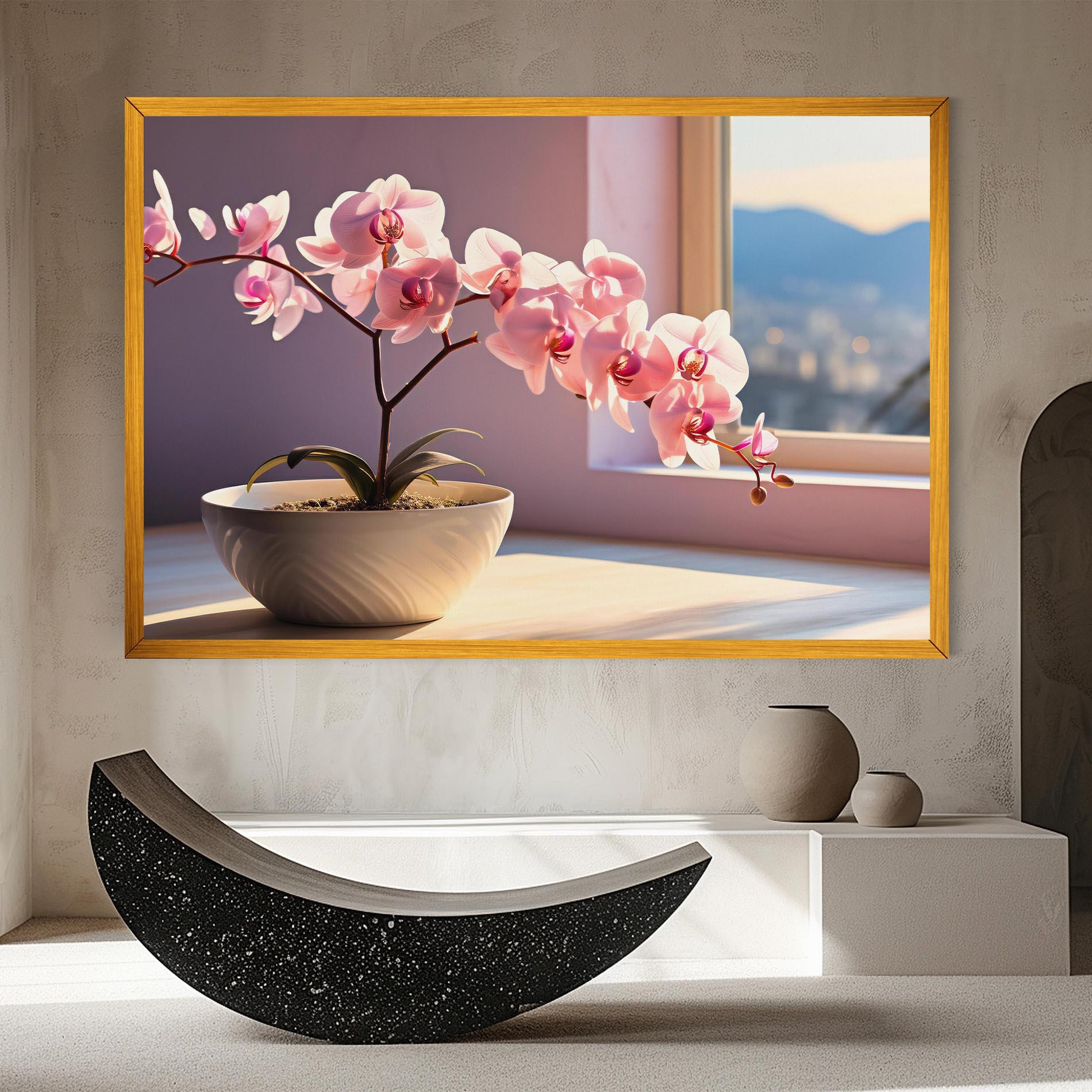 Vászonkép Window Vase mockup 8