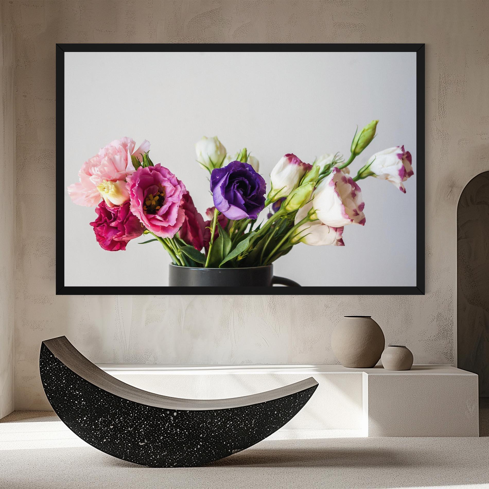Vászonkép Flowers In Vase mockup 8