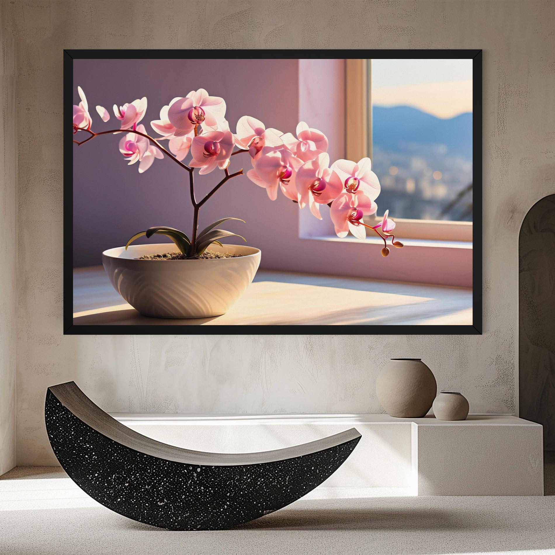 Vászonkép Window Vase mockup 8