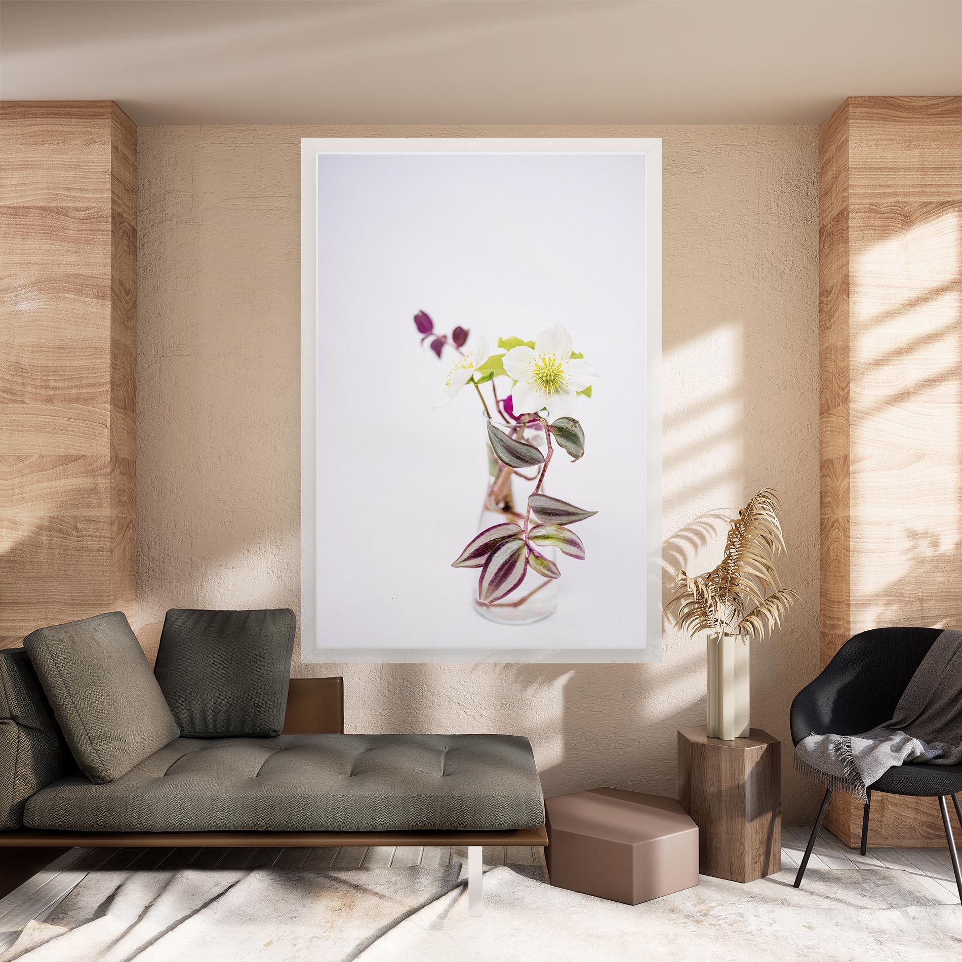 Vászonkép Pretty Leaf Vase mockup 8