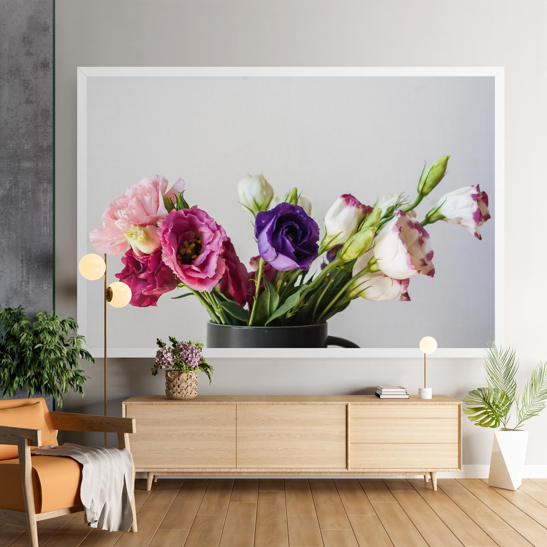Vászonkép Flowers In Vase mockup 9