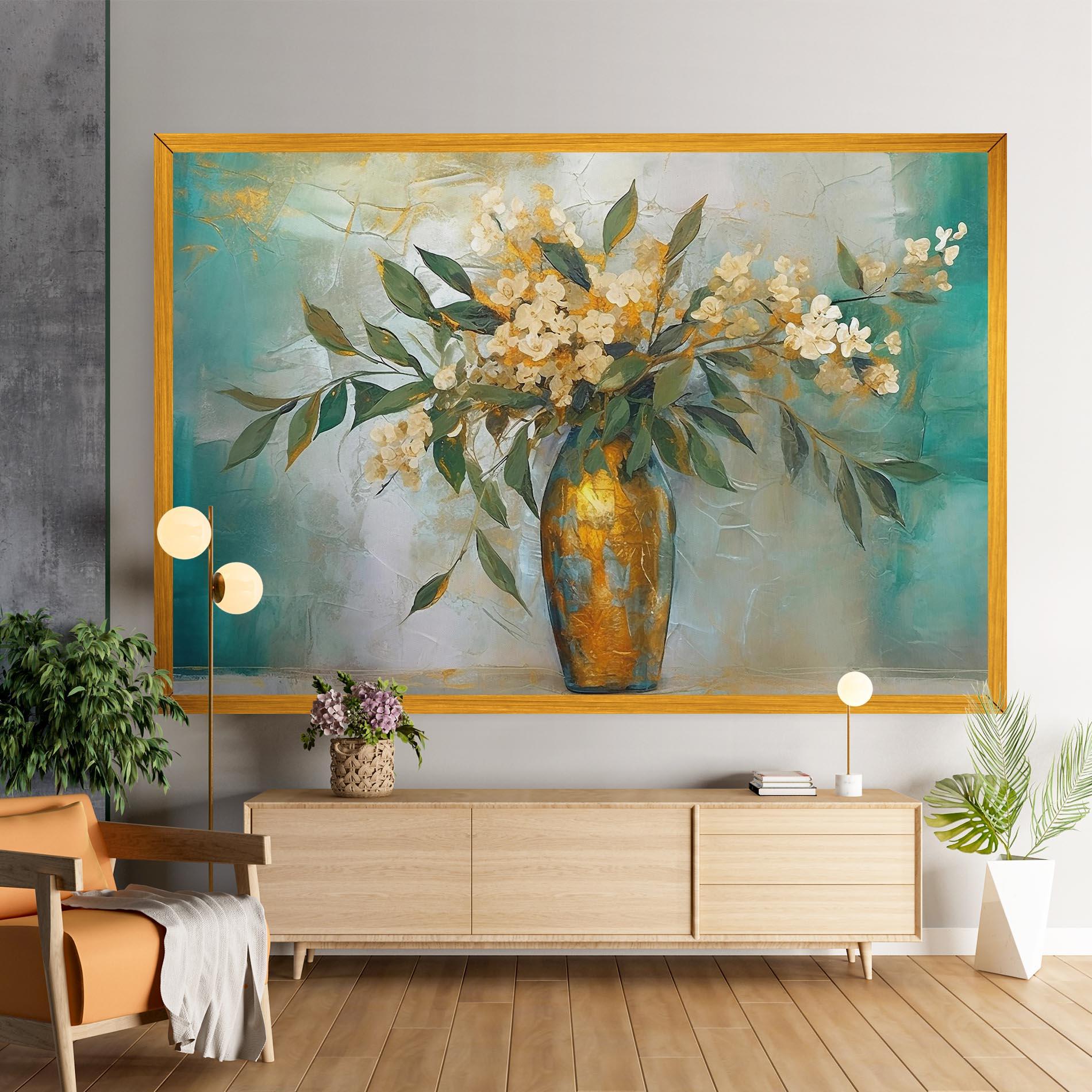 Vászonkép Abstract Vase Art mockup 9