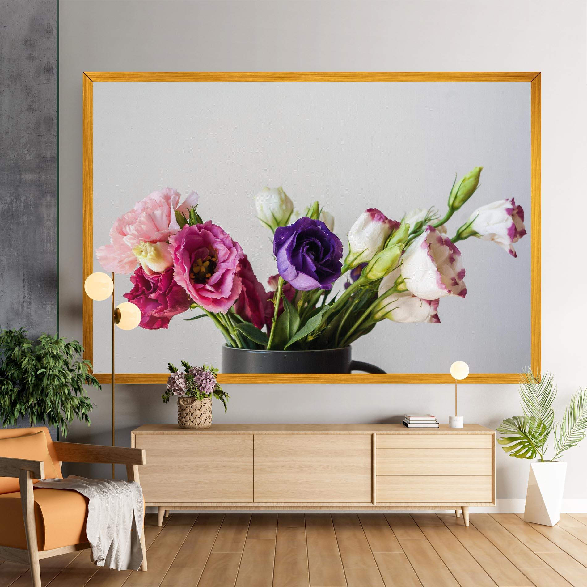 Vászonkép Flowers In Vase mockup 9