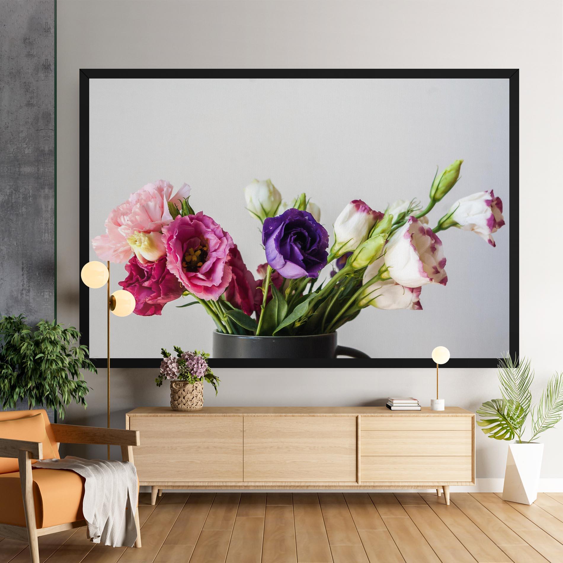 Vászonkép Flowers In Vase mockup 9