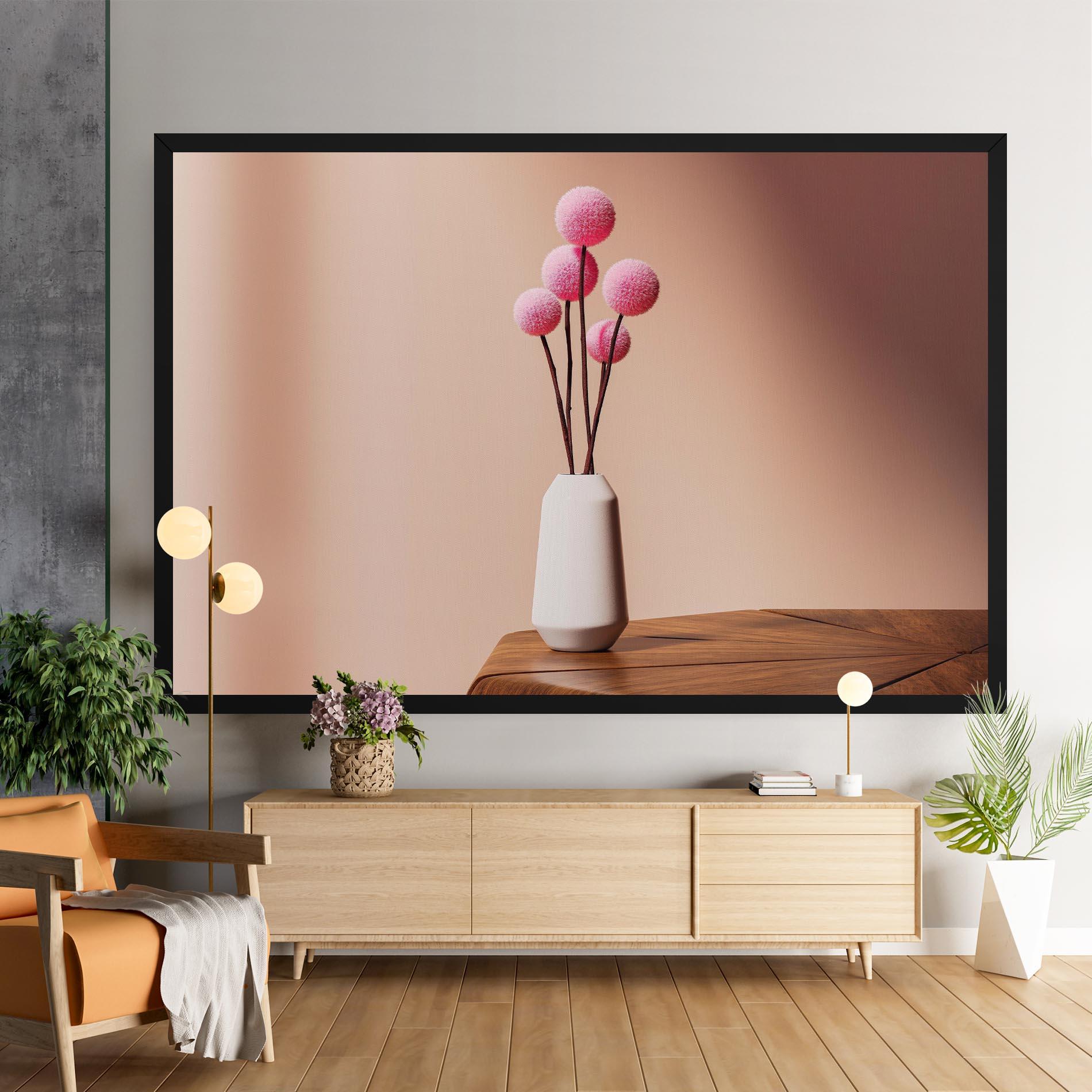 Vászonkép Pink Circle Vase mockup 9
