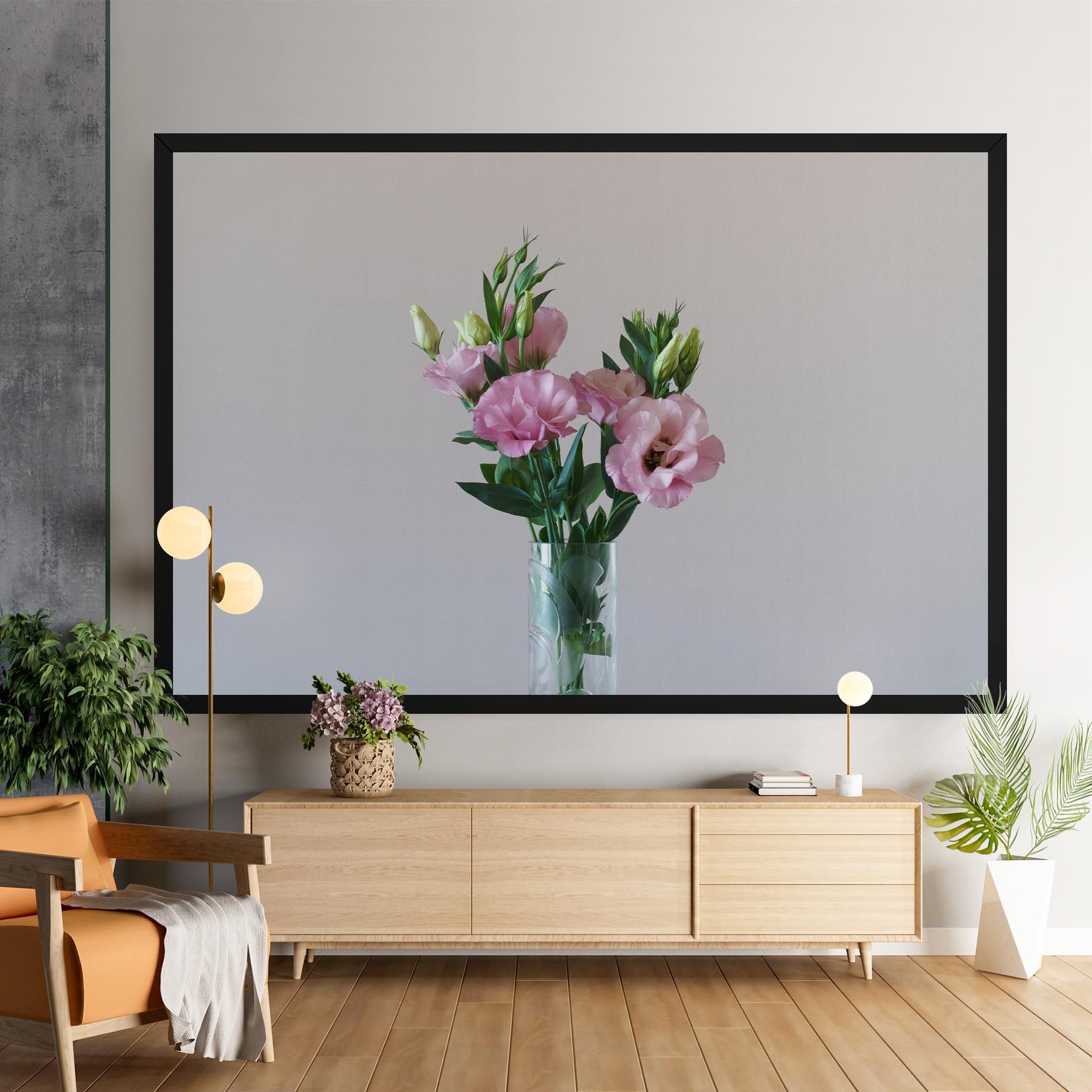 Pretty Pink Flower Vase mockup 9