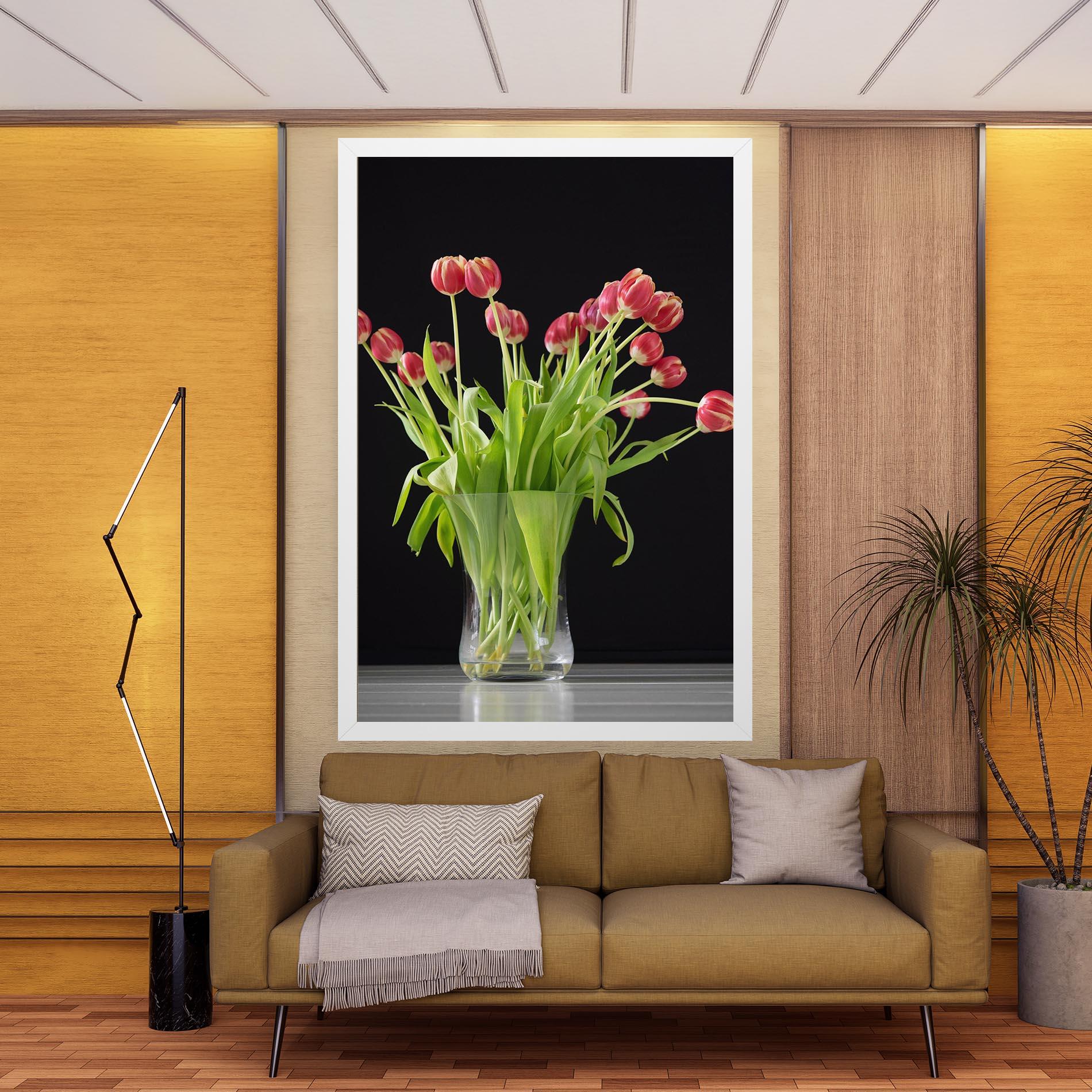 Vászonkép Tiny Tulips Vase mockup 9