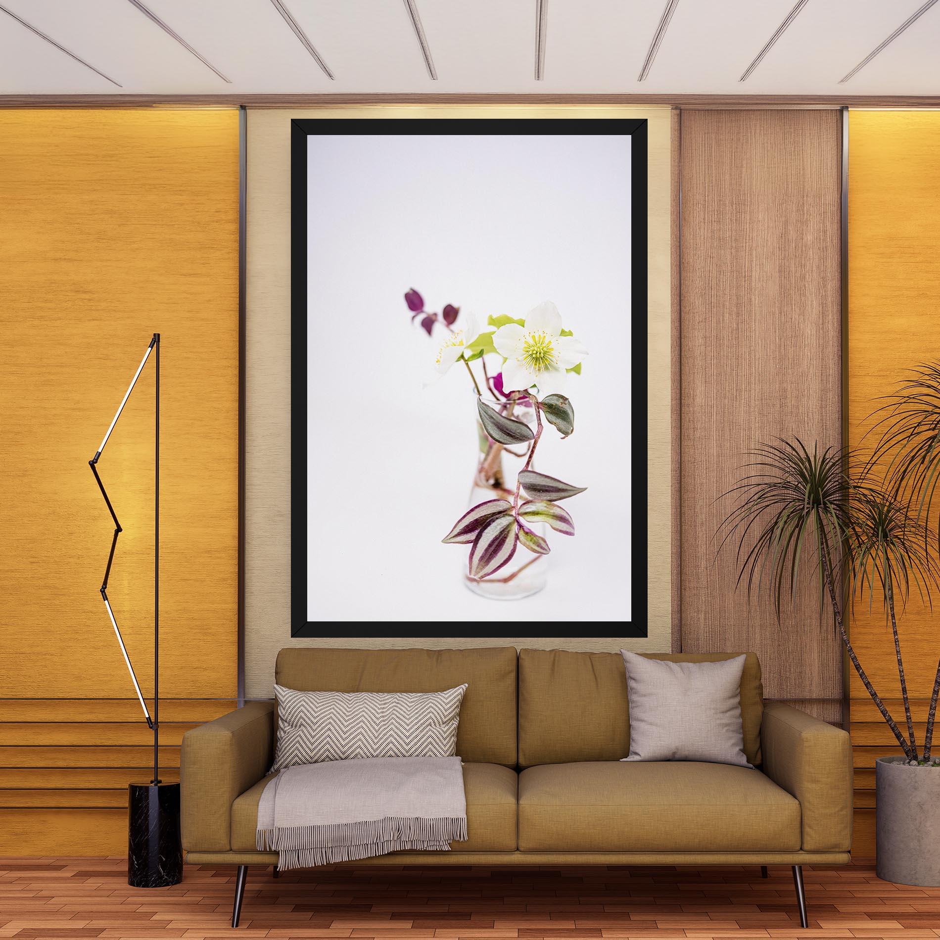 Vászonkép Pretty Leaf Vase mockup 9