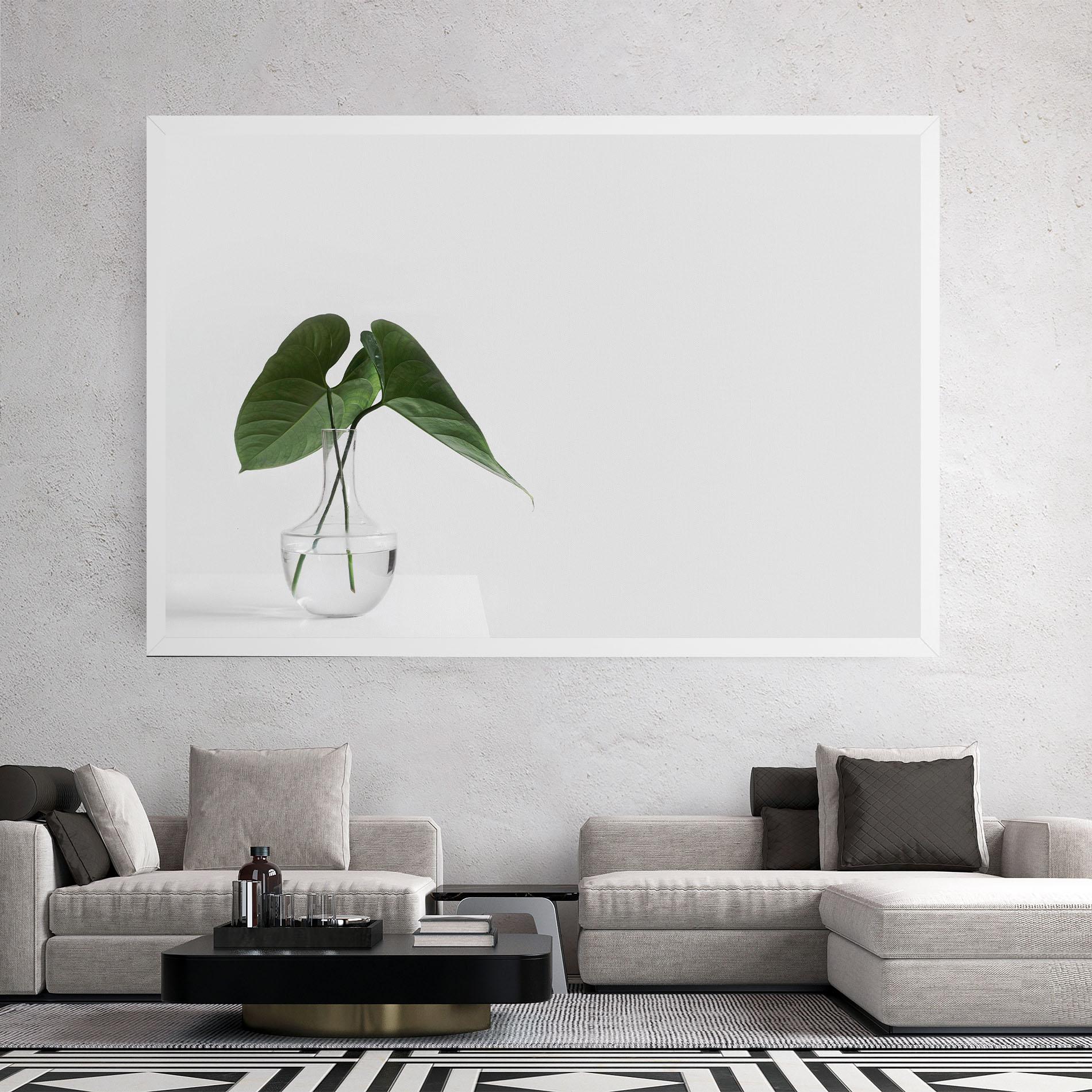 Vászonkép White Table Vase mockup 2