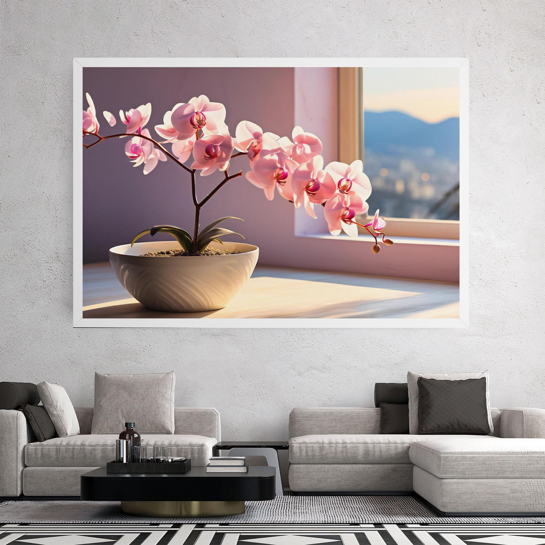 Vászonkép Window Vase mockup 2