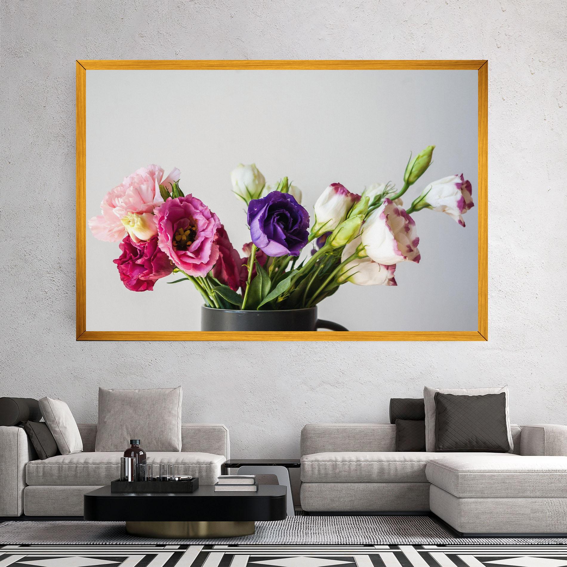 Vászonkép Flowers In Vase mockup 2