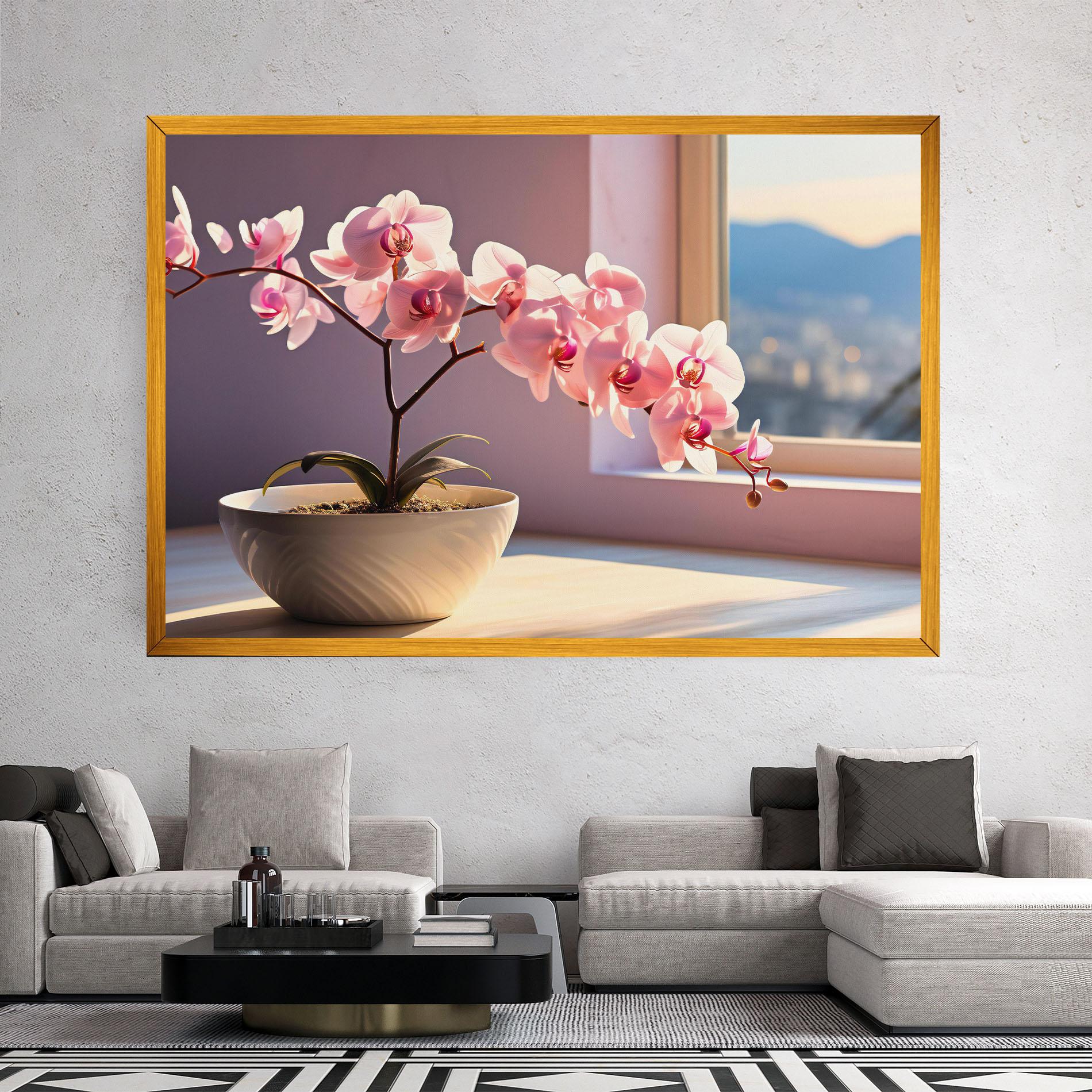 Vászonkép Window Vase mockup 2