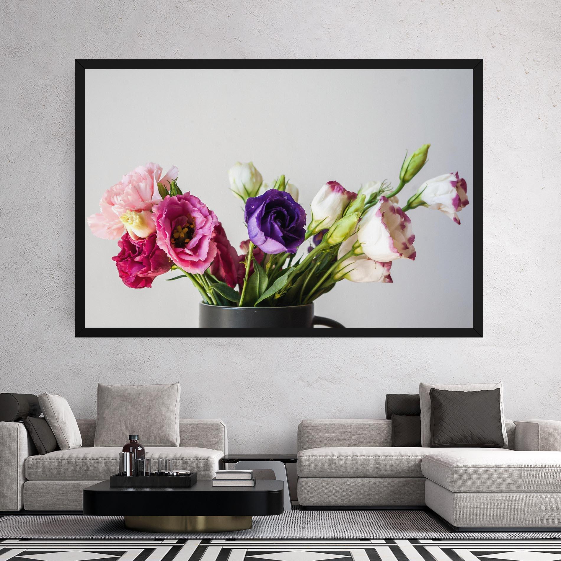 Vászonkép Flowers In Vase mockup 2