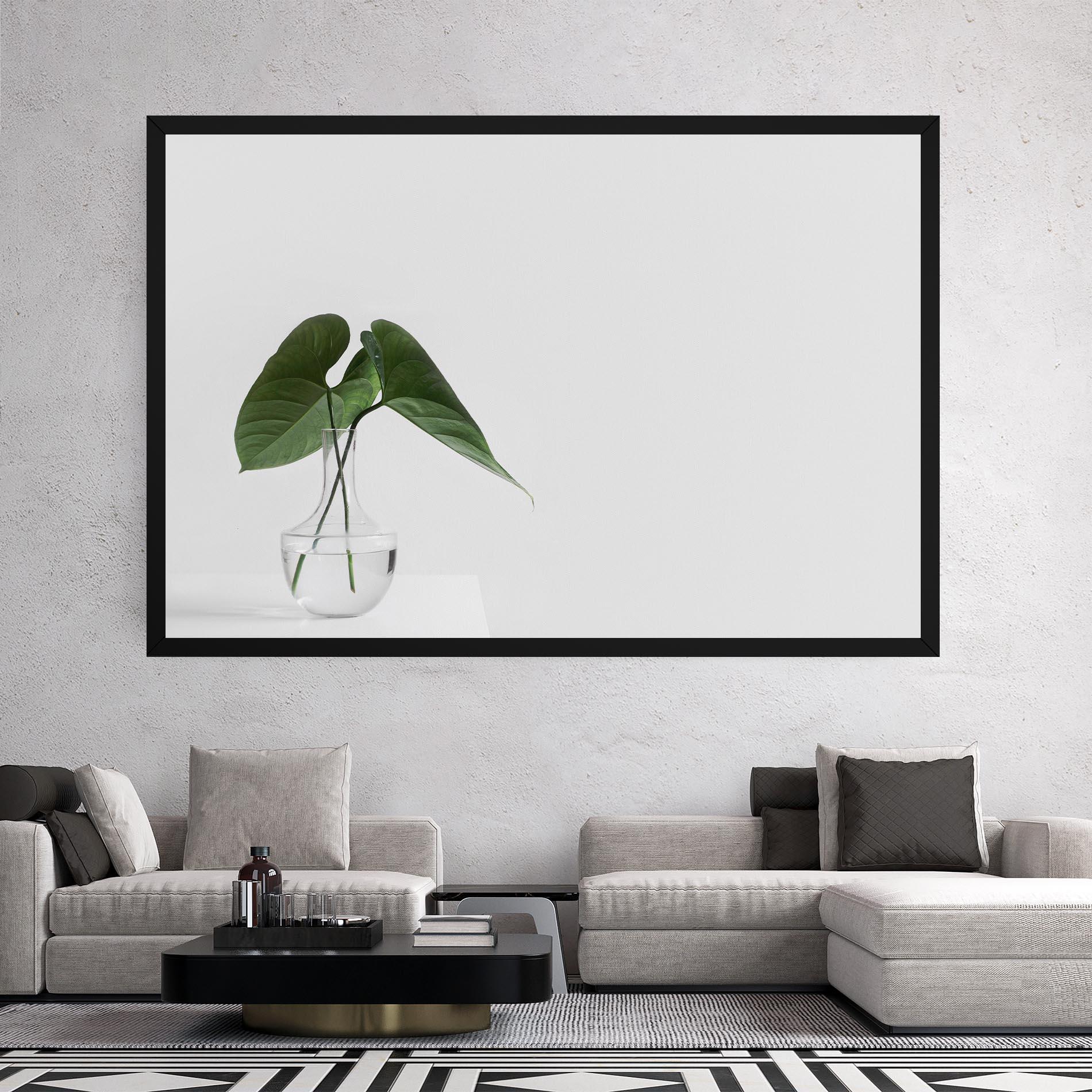 Vászonkép White Table Vase mockup 2