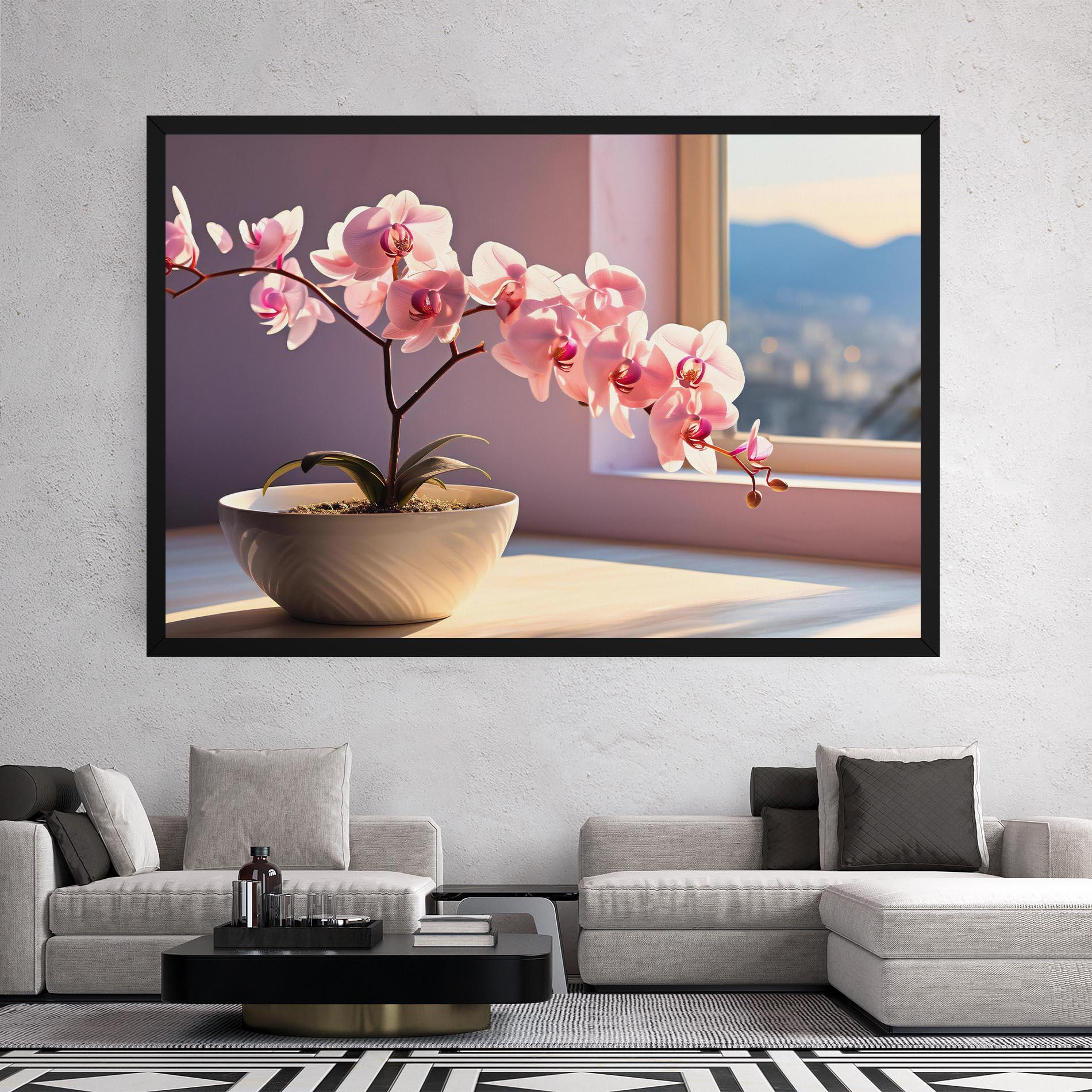 Vászonkép Window Vase mockup 2