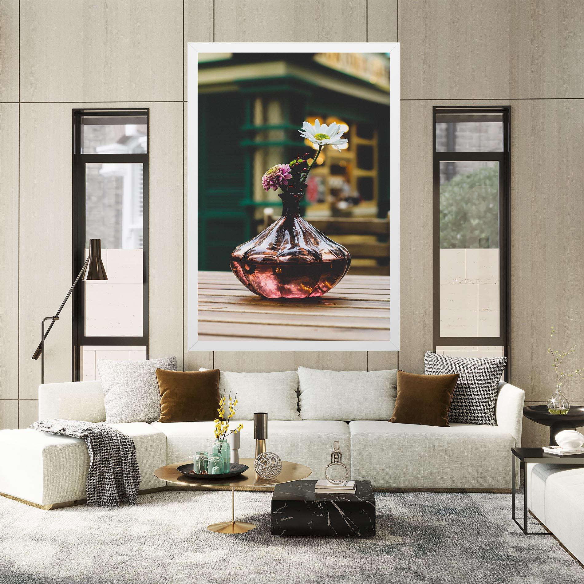 Vászonkép Pink Vase Flower mockup 2