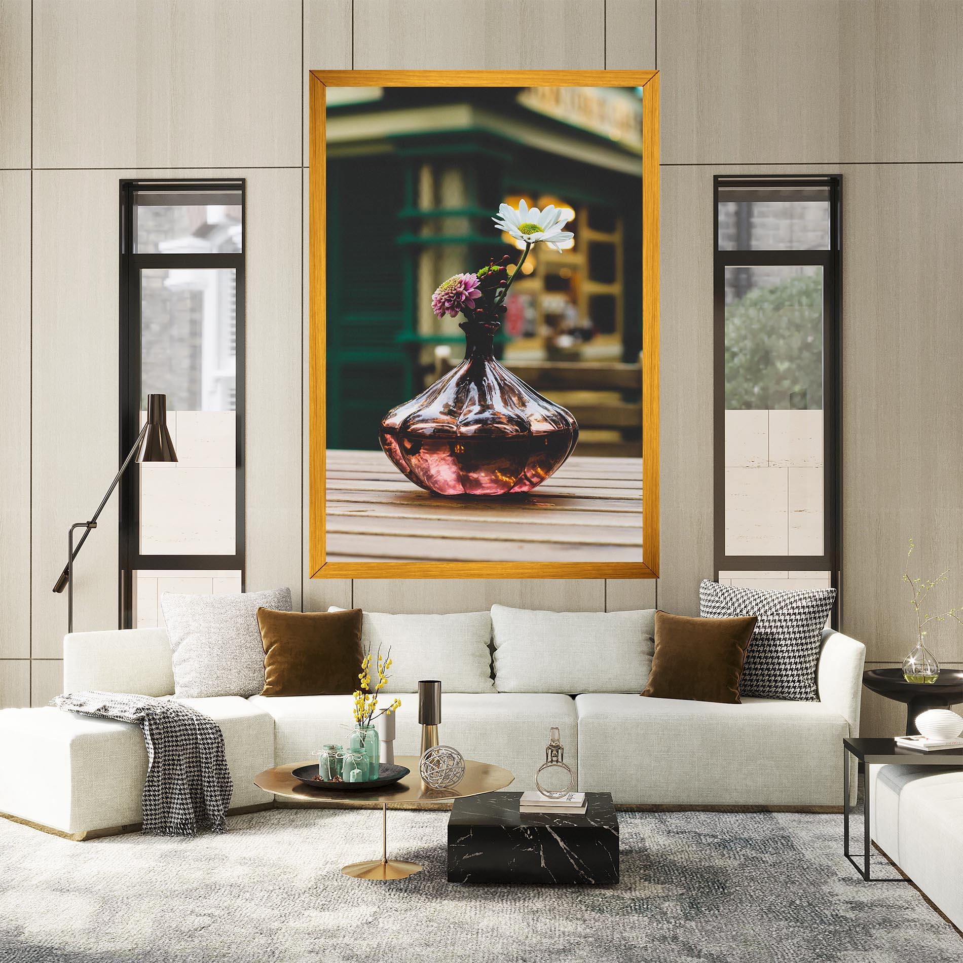 Vászonkép Pink Vase Flower mockup 2