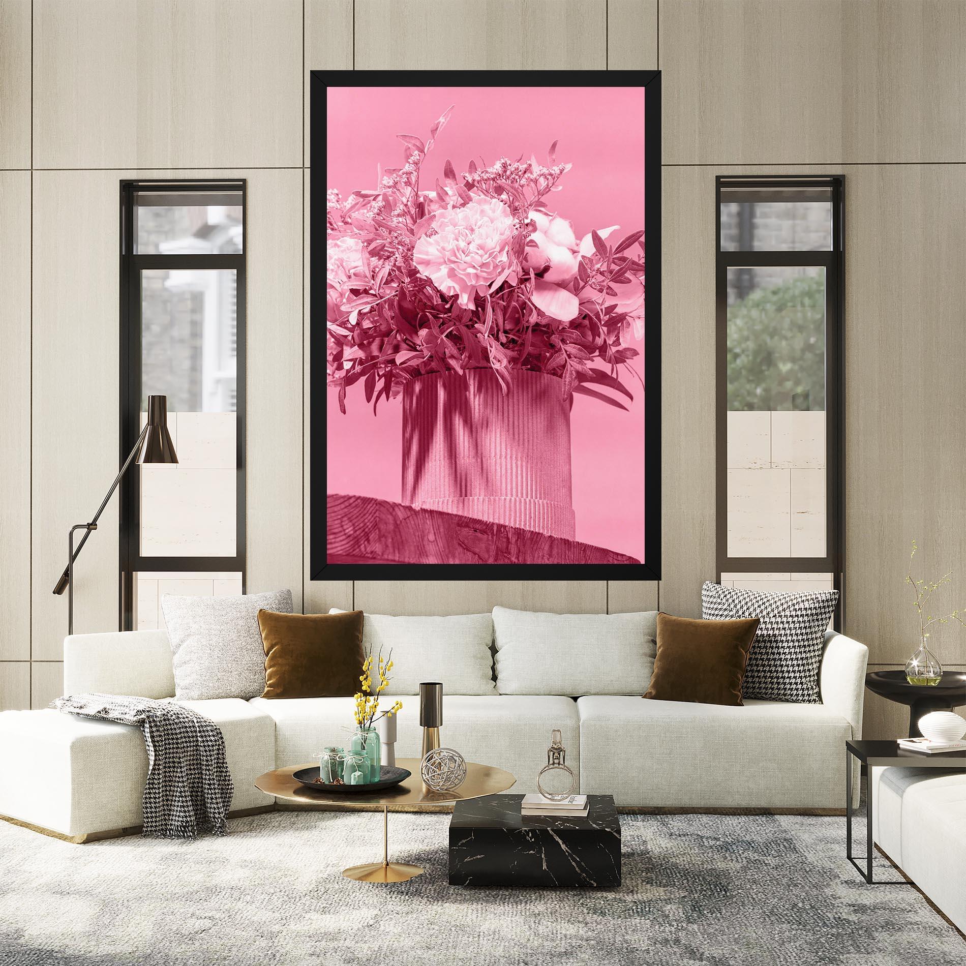 Vászonkép Pink Light Vase mockup 2