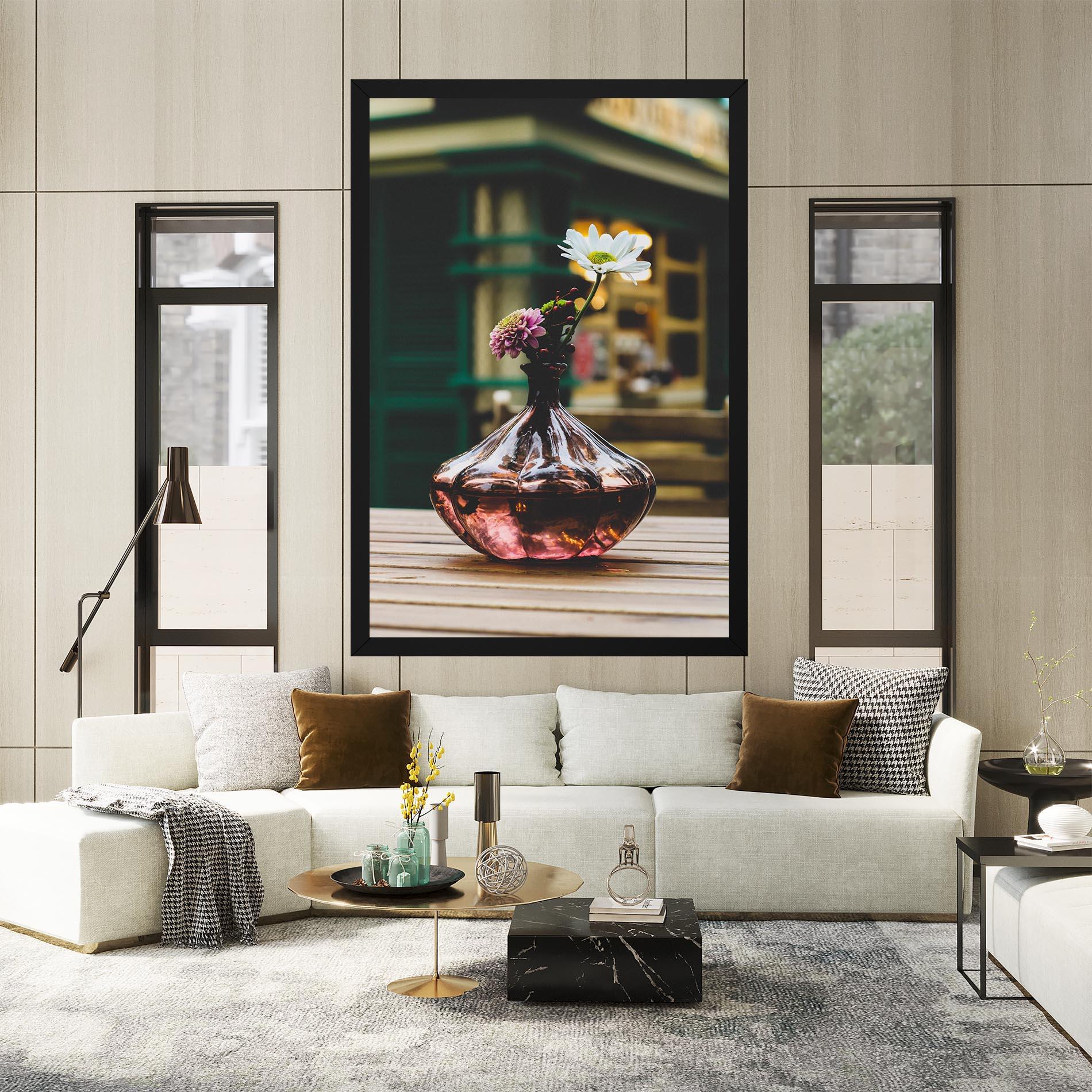 Vászonkép Pink Vase Flower mockup 2