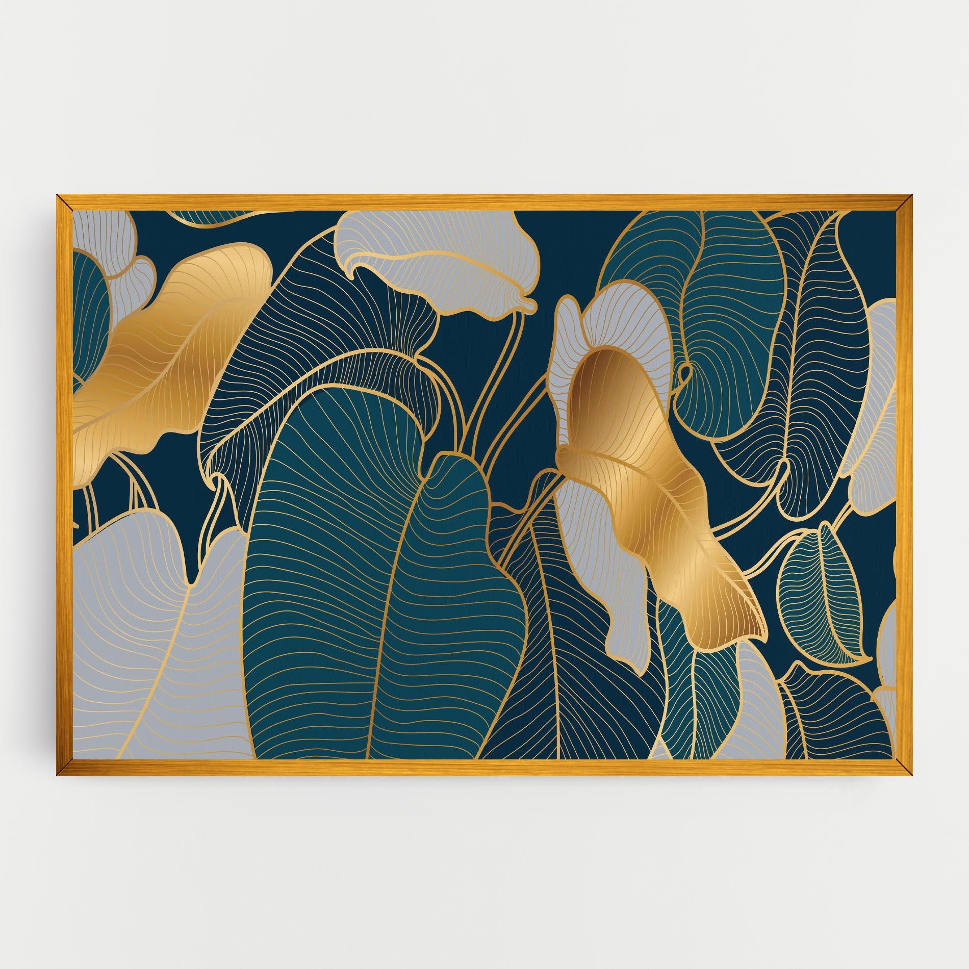 Vászonkép Golden Leaves mockup 0