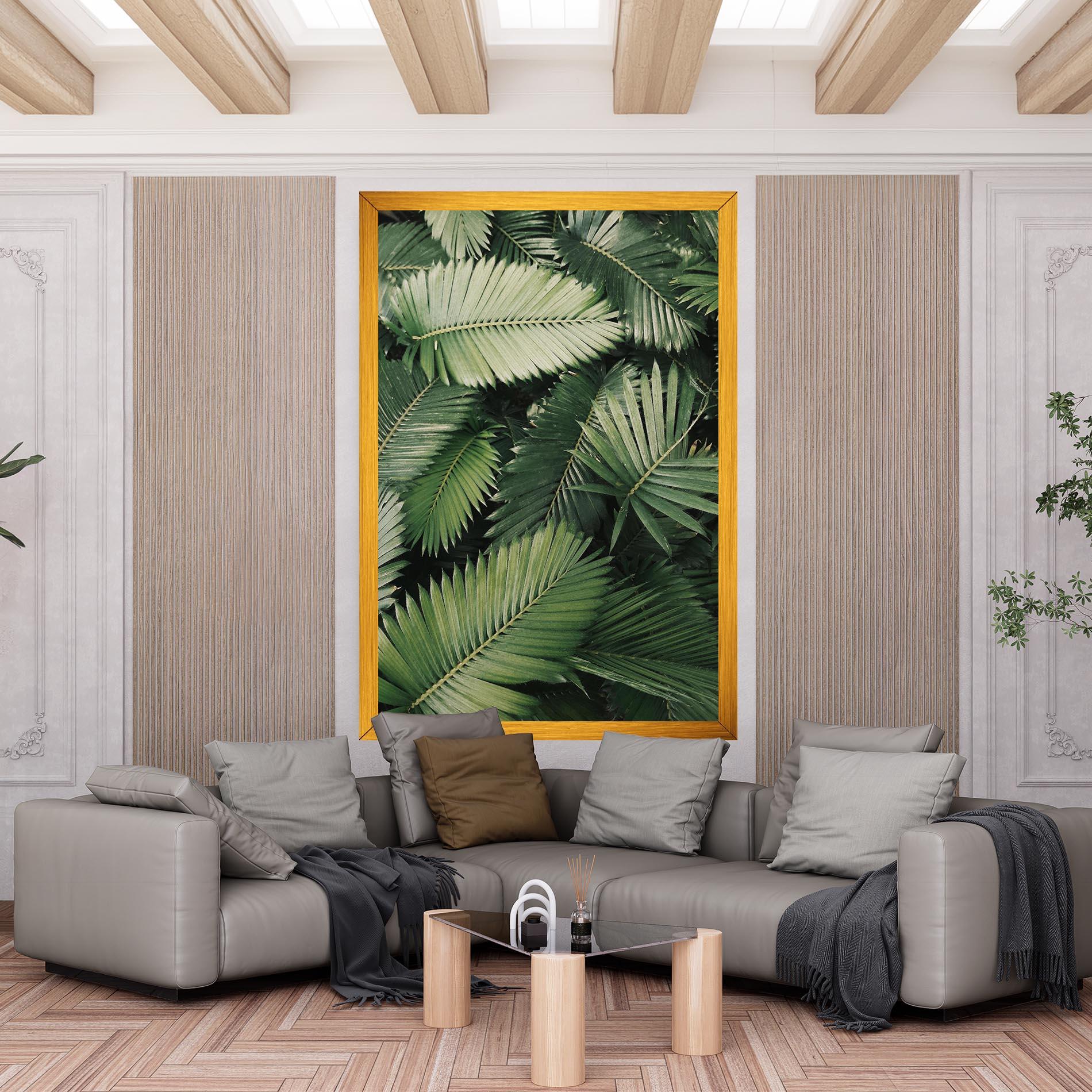 Vászonkép Green Leaves mockup 6