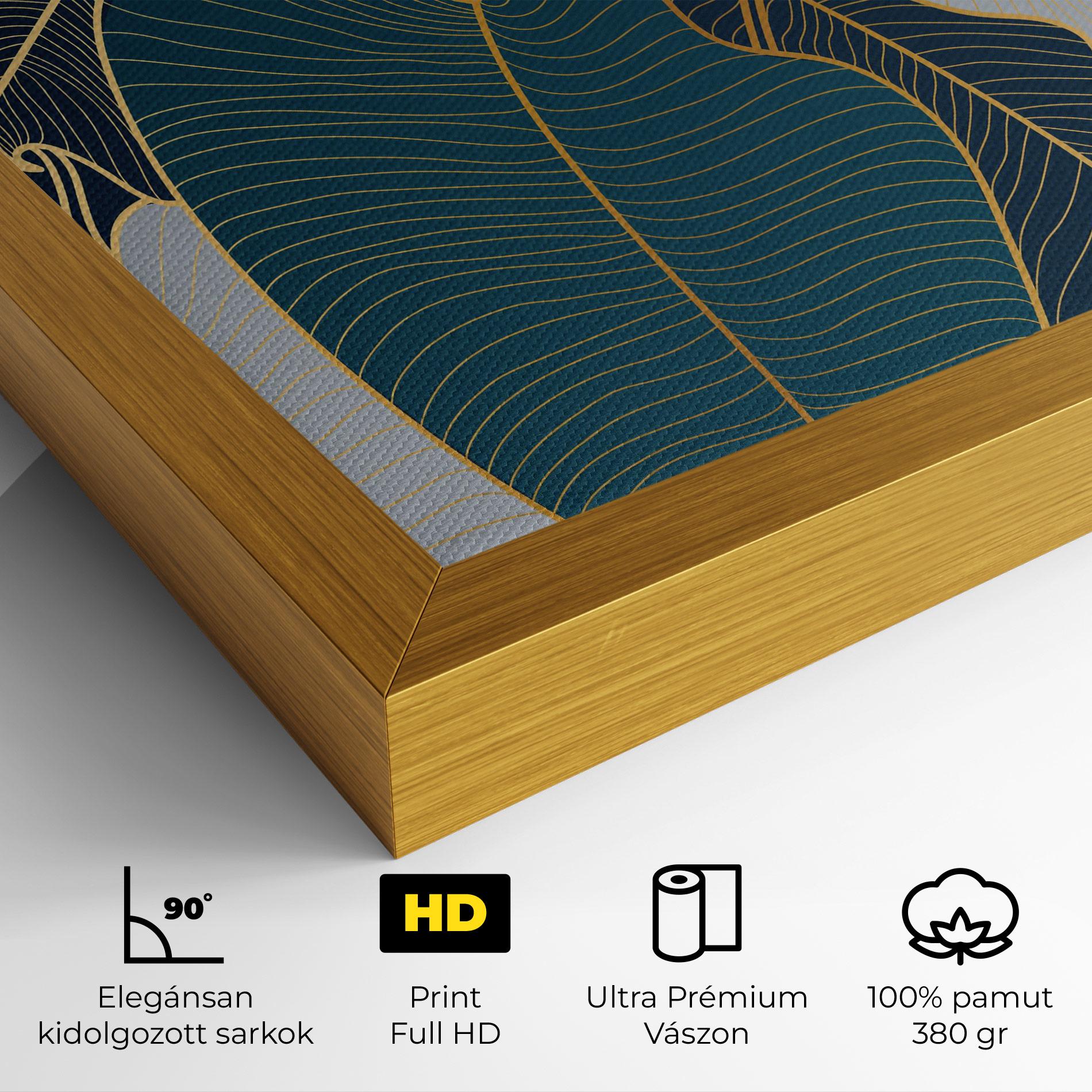 Vászonkép Golden Leaves mockup 4