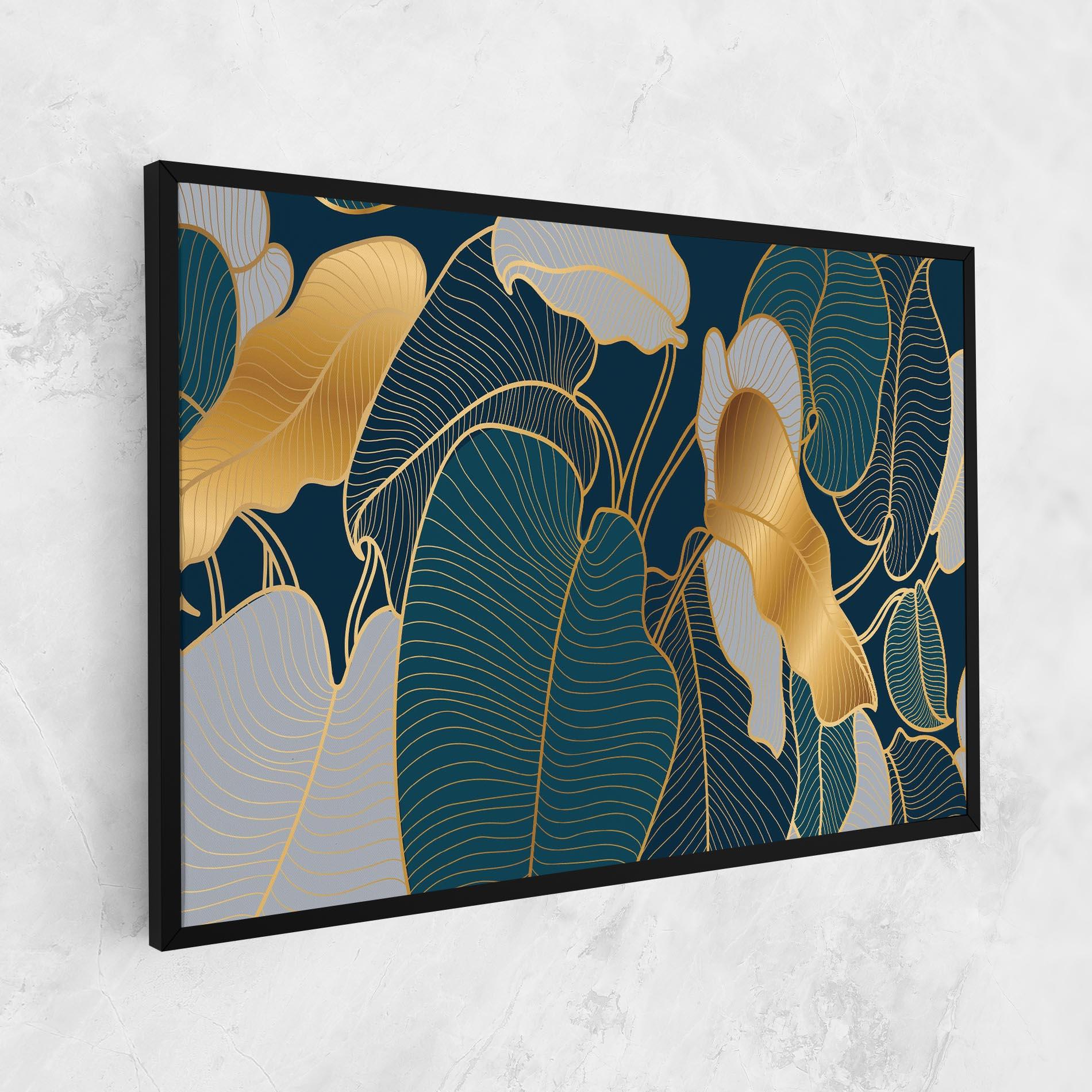 Vászonkép Golden Leaves mockup 1