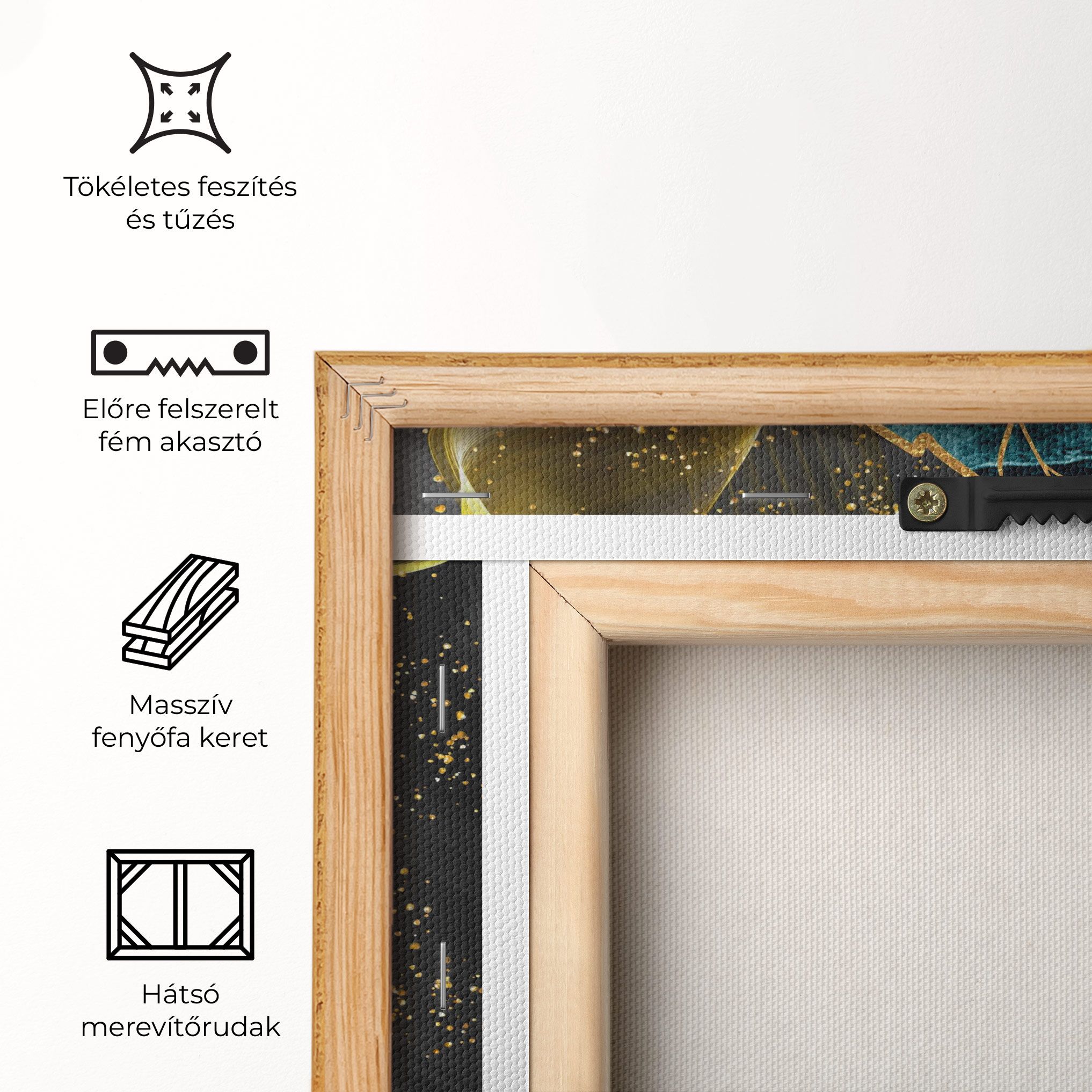 Golden Leaves Blue mockup 5