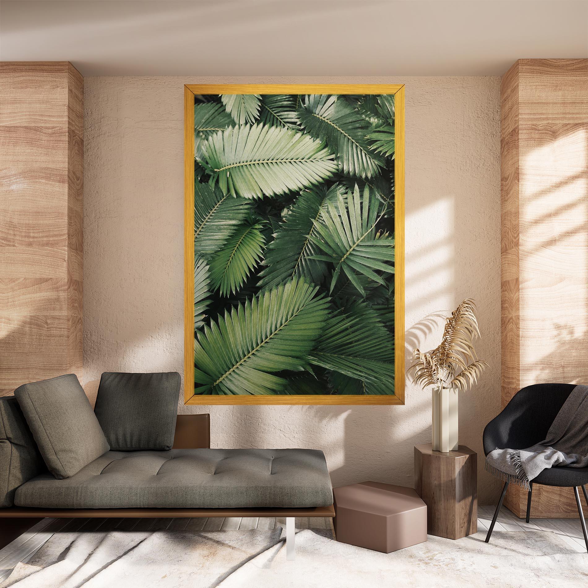 Vászonkép Green Leaves mockup 8