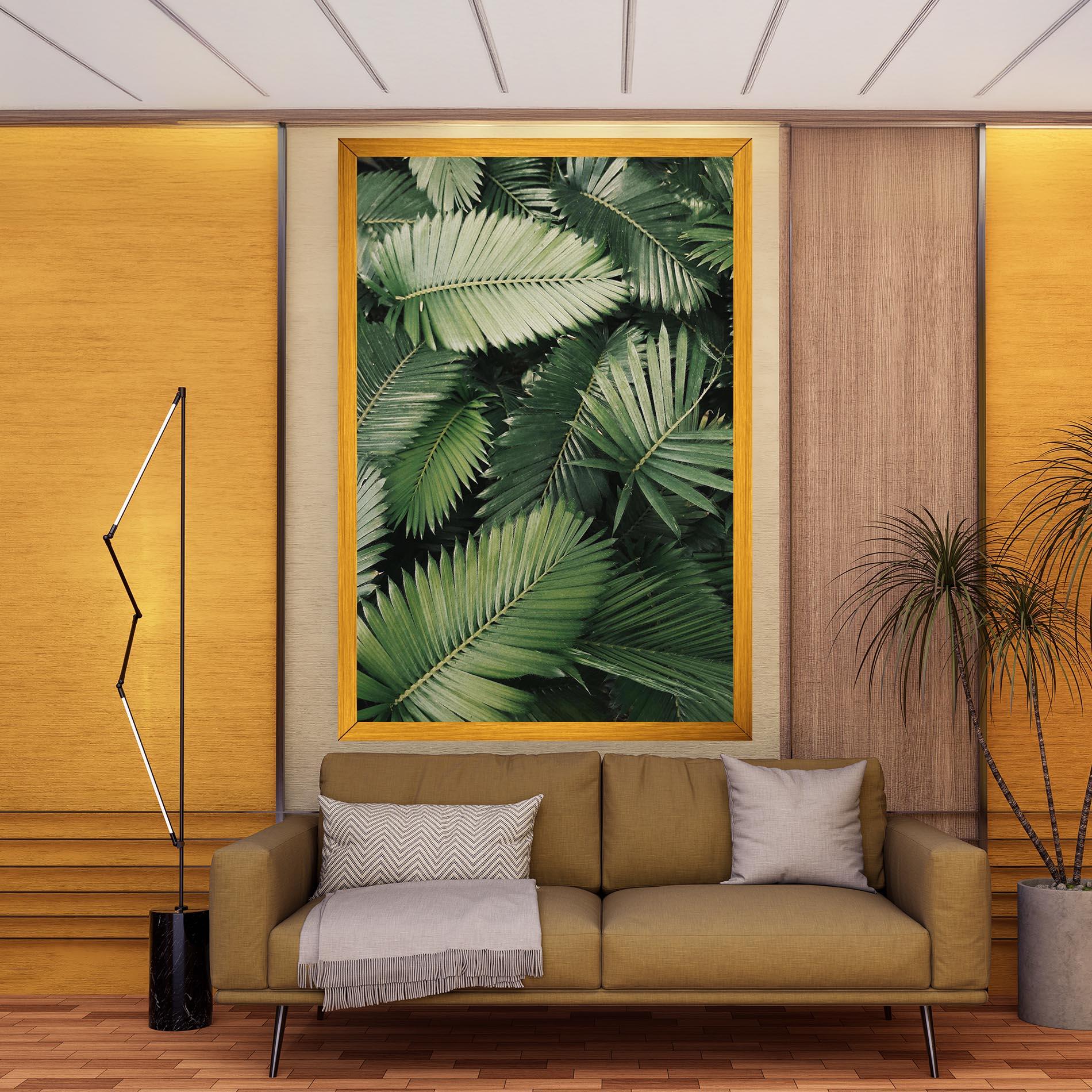 Vászonkép Green Leaves mockup 9