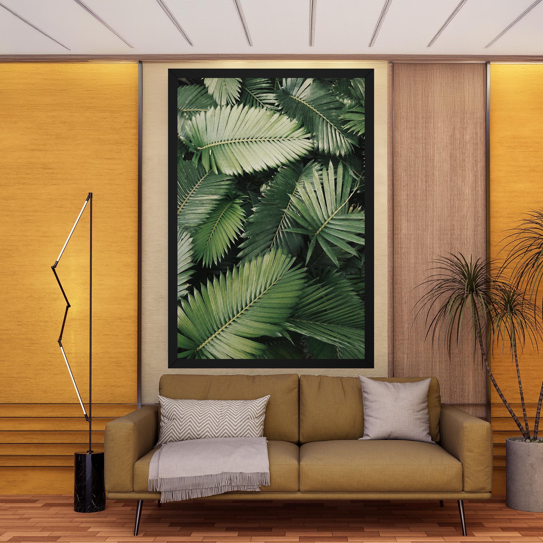 Vászonkép Green Leaves mockup 9