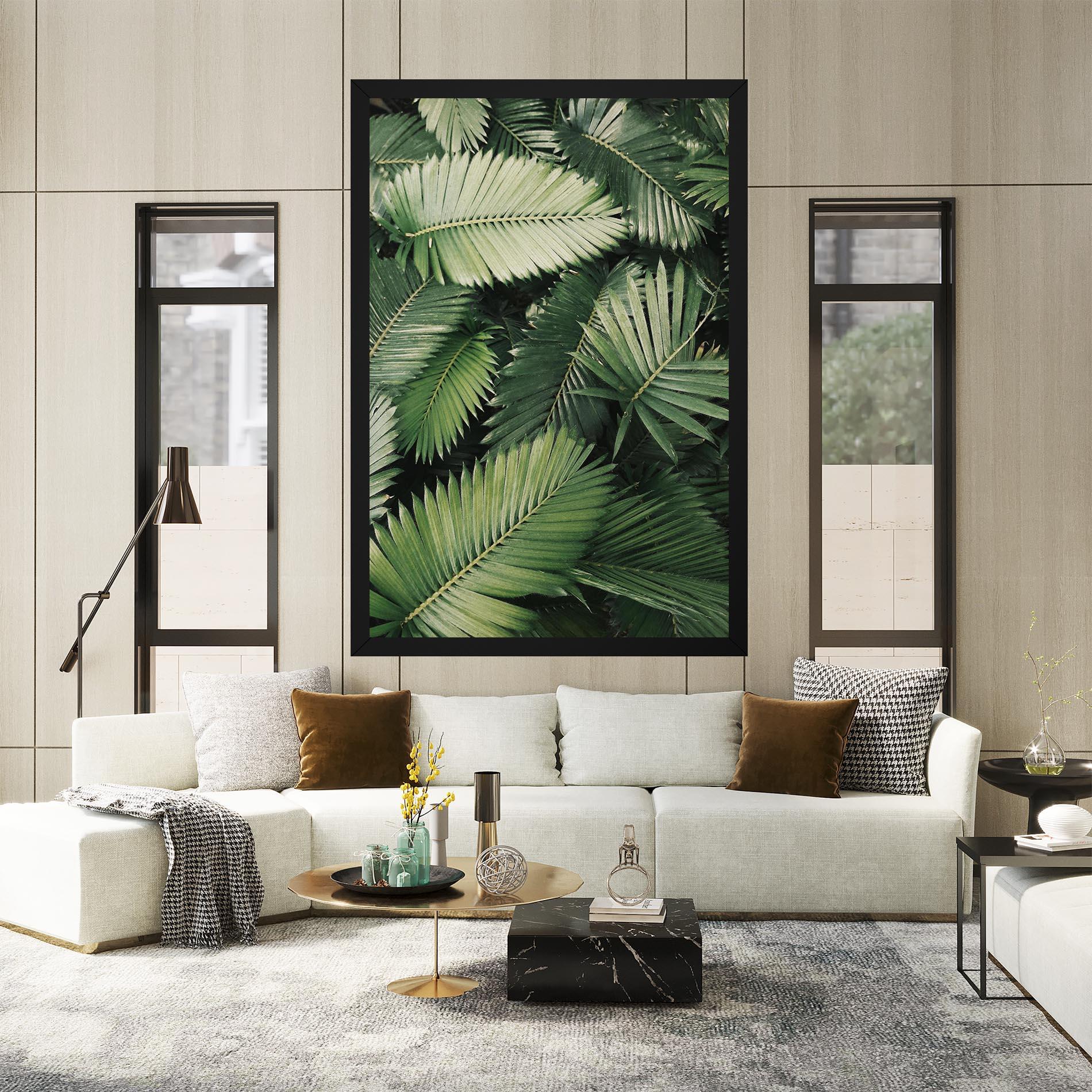 Vászonkép Green Leaves mockup 2