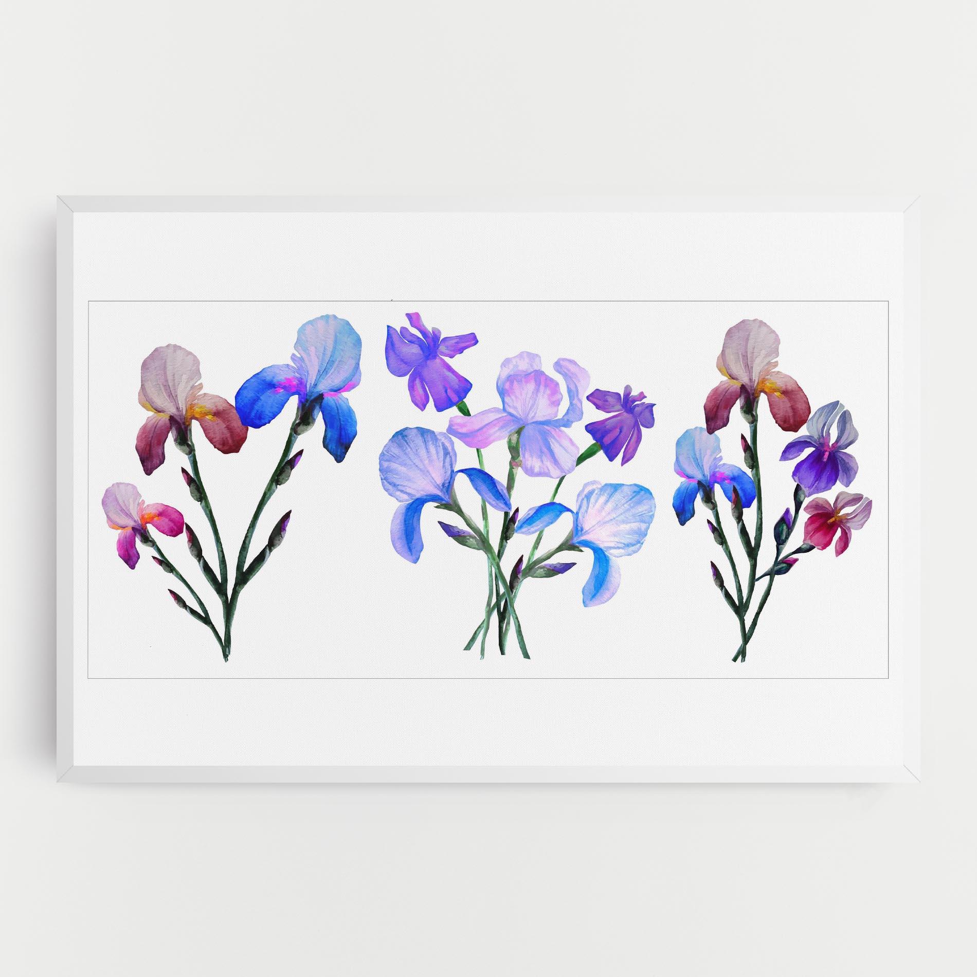 Vászonkép Iris Set mockup 0