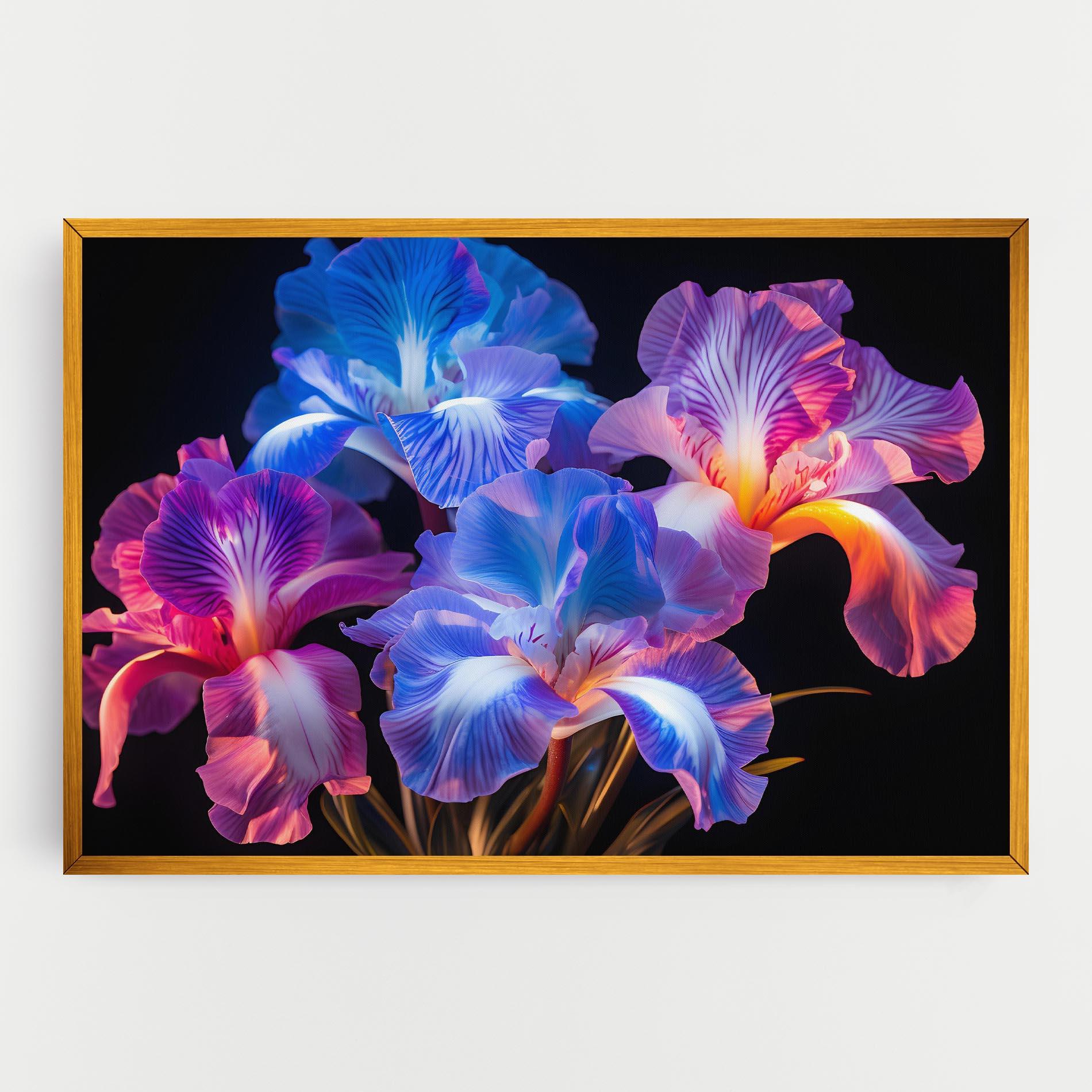 Vászonkép Blue Light Iris mockup 0