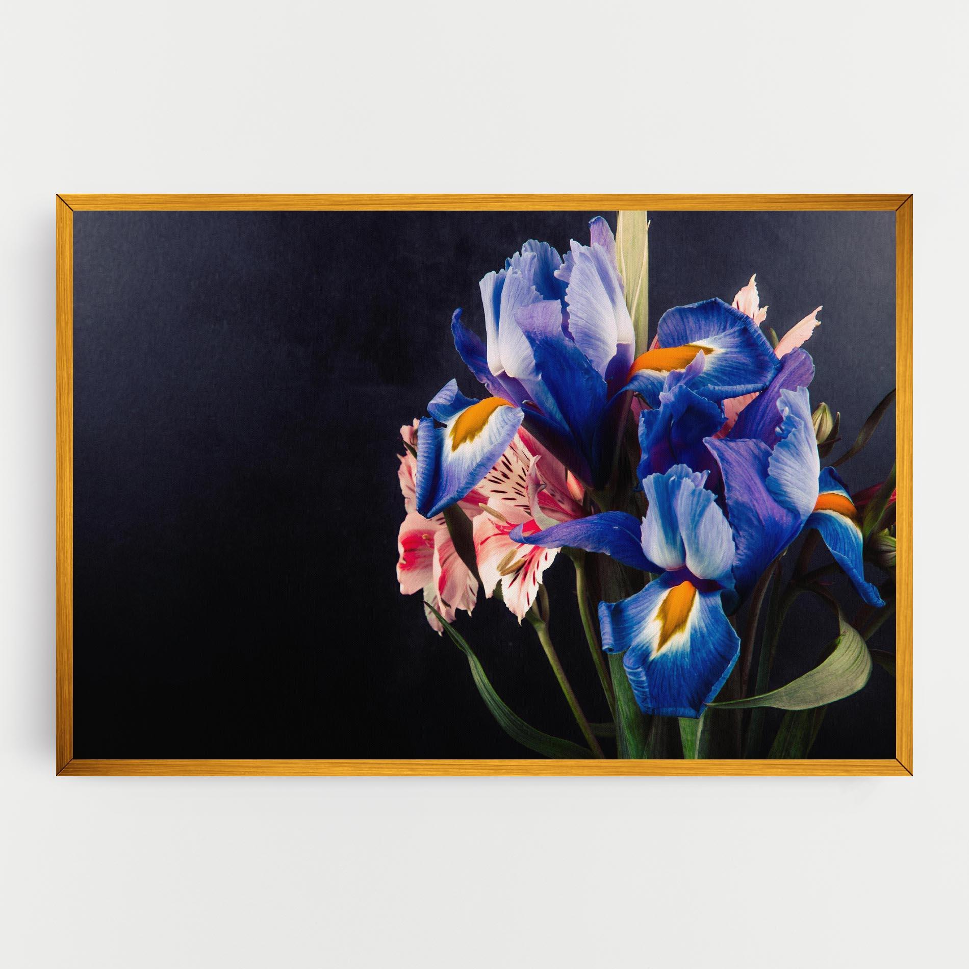 Vászonkép Iris Bouquet mockup 0