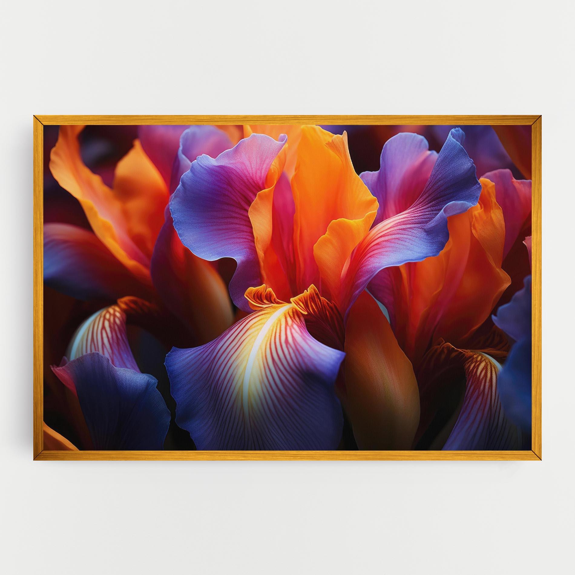 Vászonkép Orange Purple Iris mockup 0