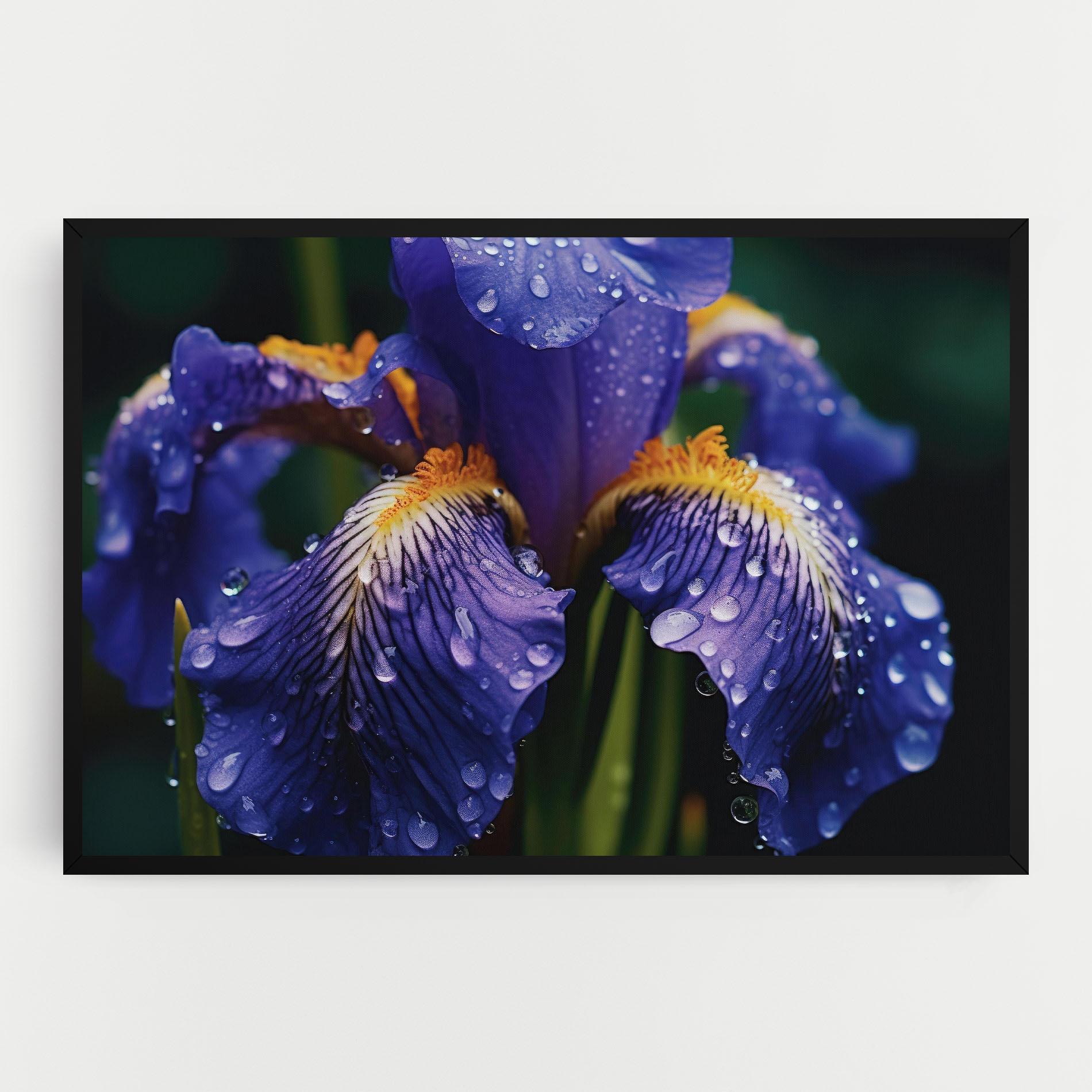 Vászonkép Iris After Rain mockup 0