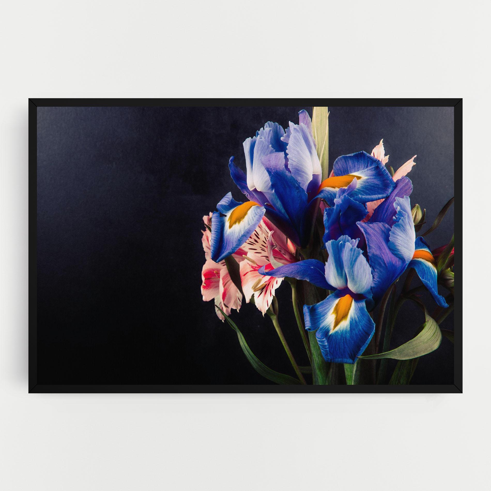 Vászonkép Iris Bouquet mockup 0