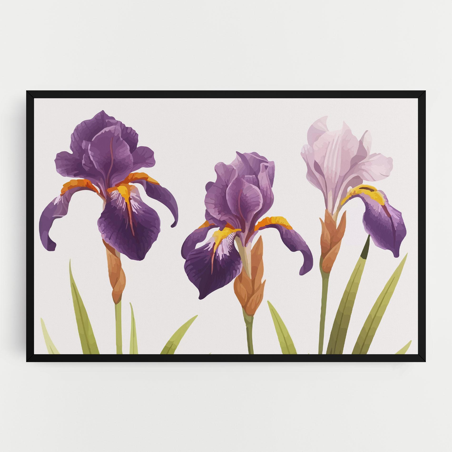 Vászonkép Iris Leaf mockup 0