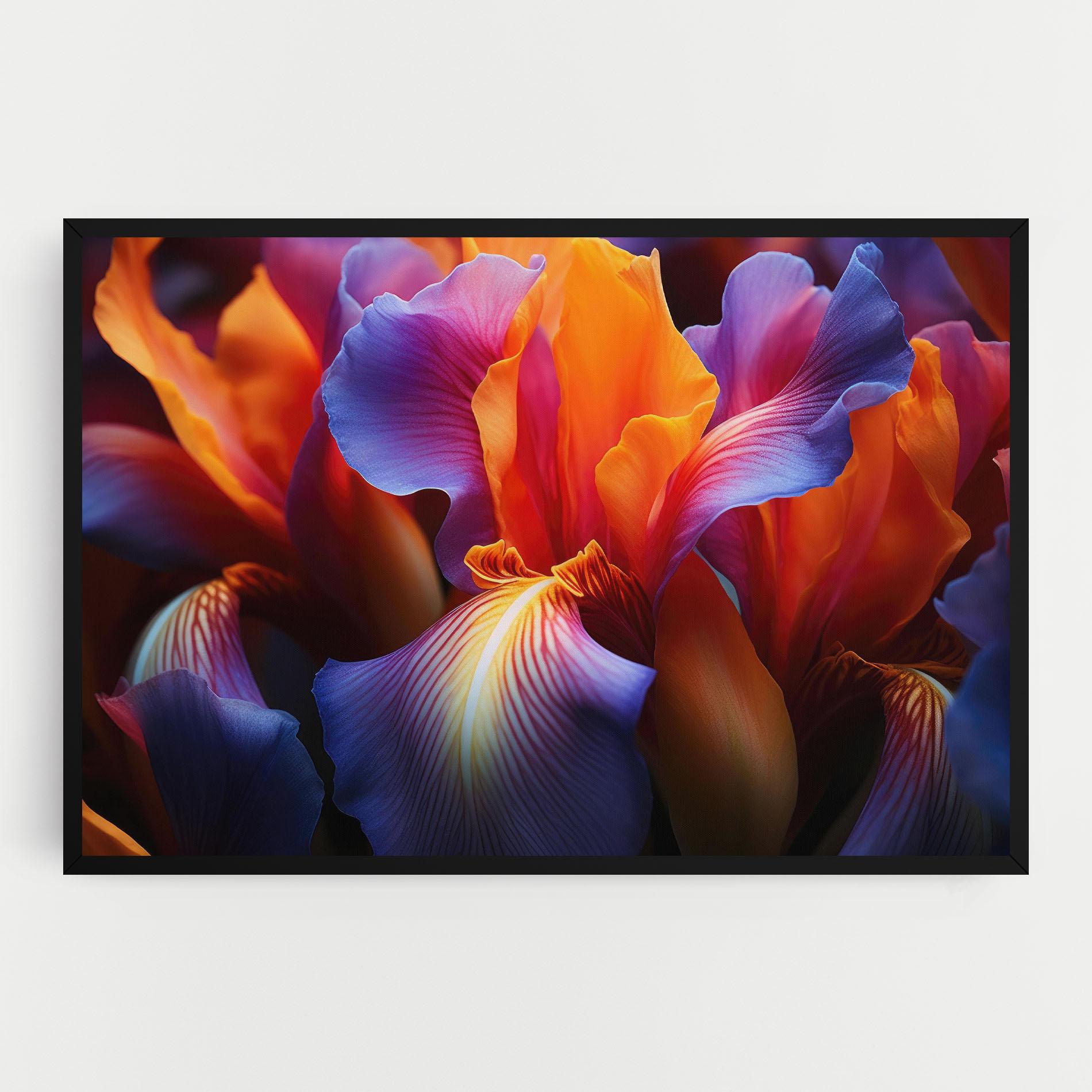 Vászonkép Orange Purple Iris mockup 0